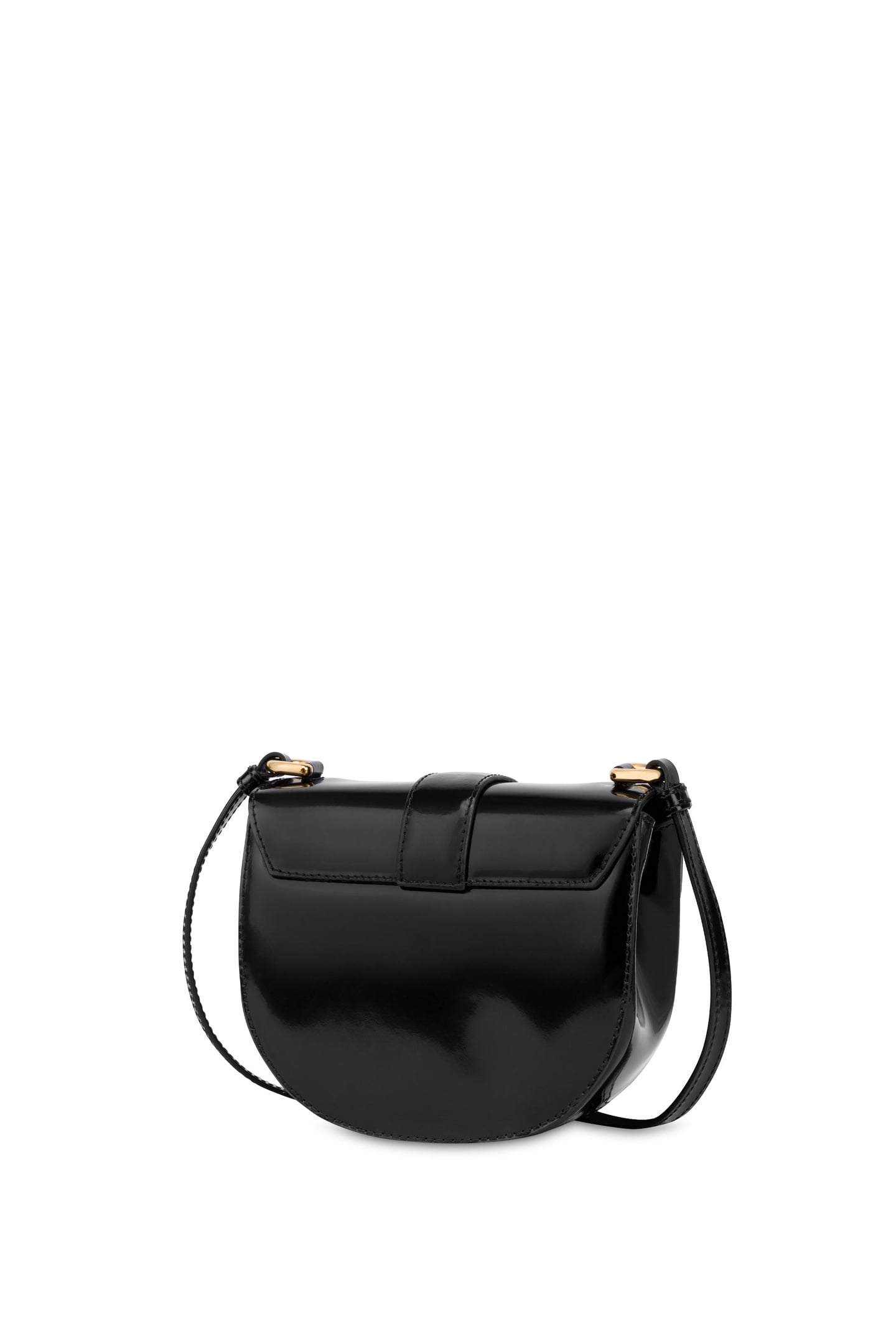 HEART LOCK CALFSKIN SHOULDER BAG BLACK 3