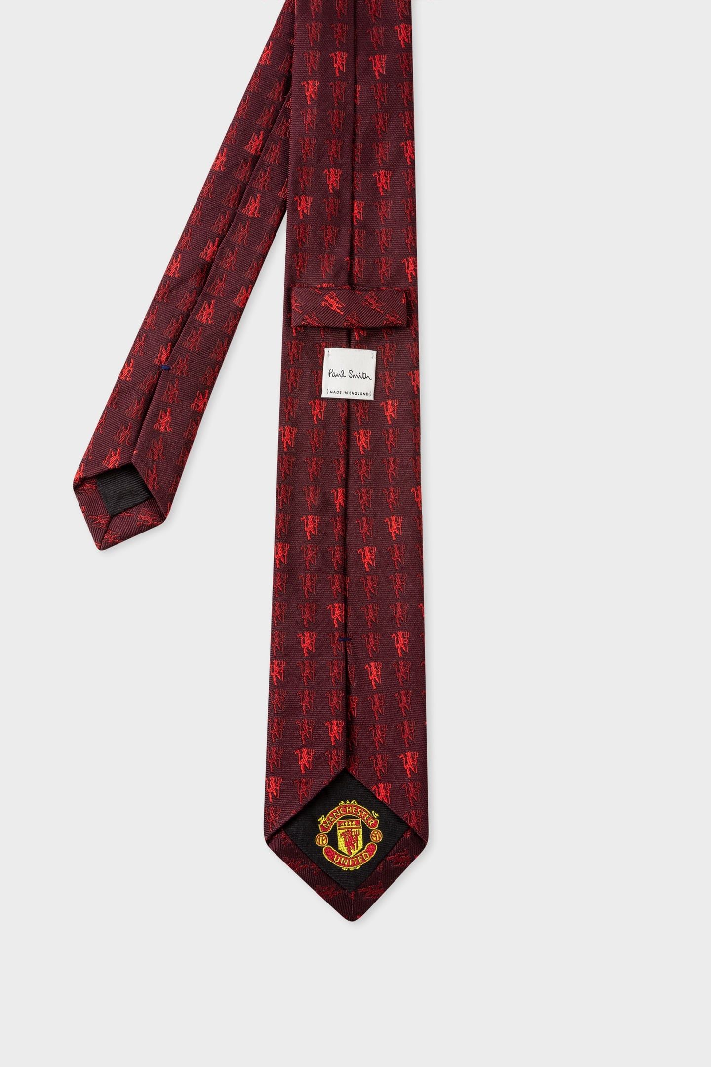 MEN TIE 6CM MAN UNITED BURGUNDY/ BORDE 2