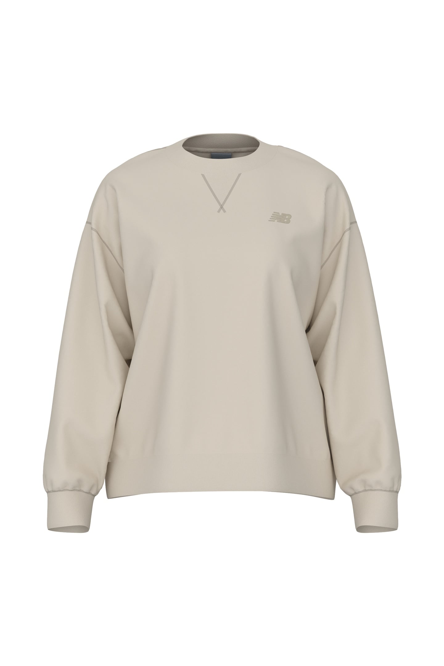 ATHLETICS FRENCH TERRY CREW LINEN 3
