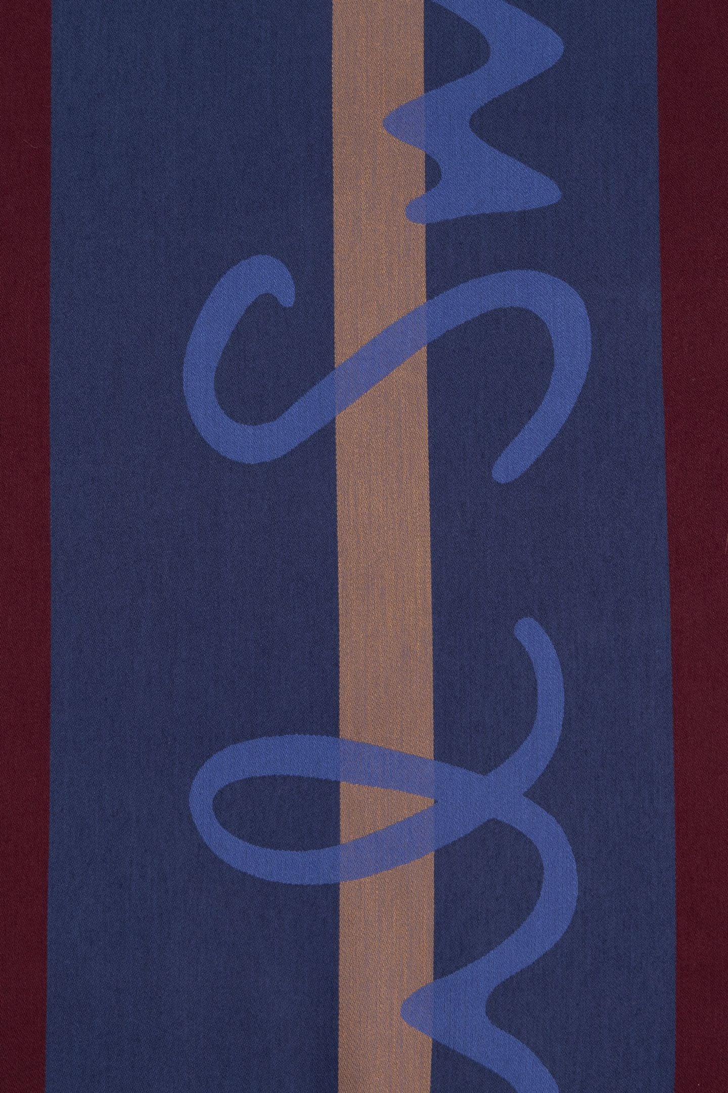 MEN SCARF REGGIE STRIPE COBALT BLUE 5