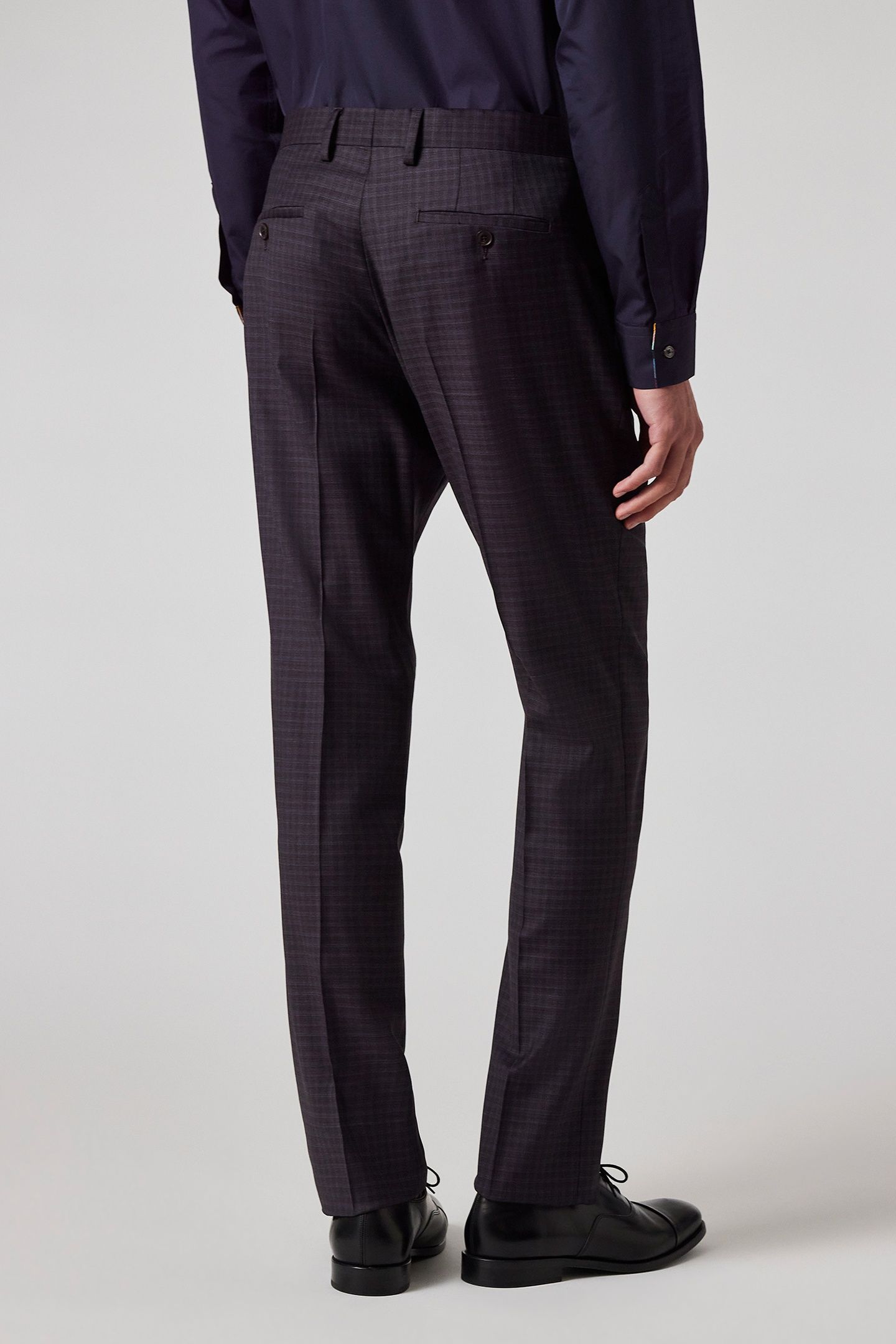 MENS TAILORED FIT 2BTN SUIT DARK VIOLET 6