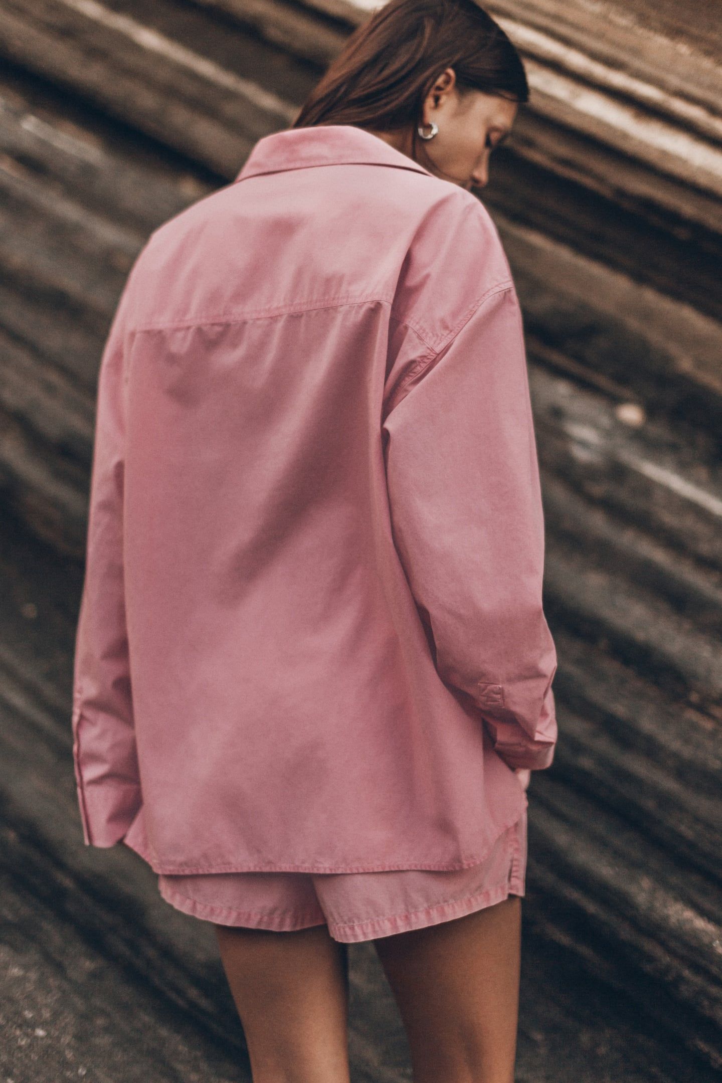 THE PINK COTTON OVERSIZED SHIRT PINK 1
