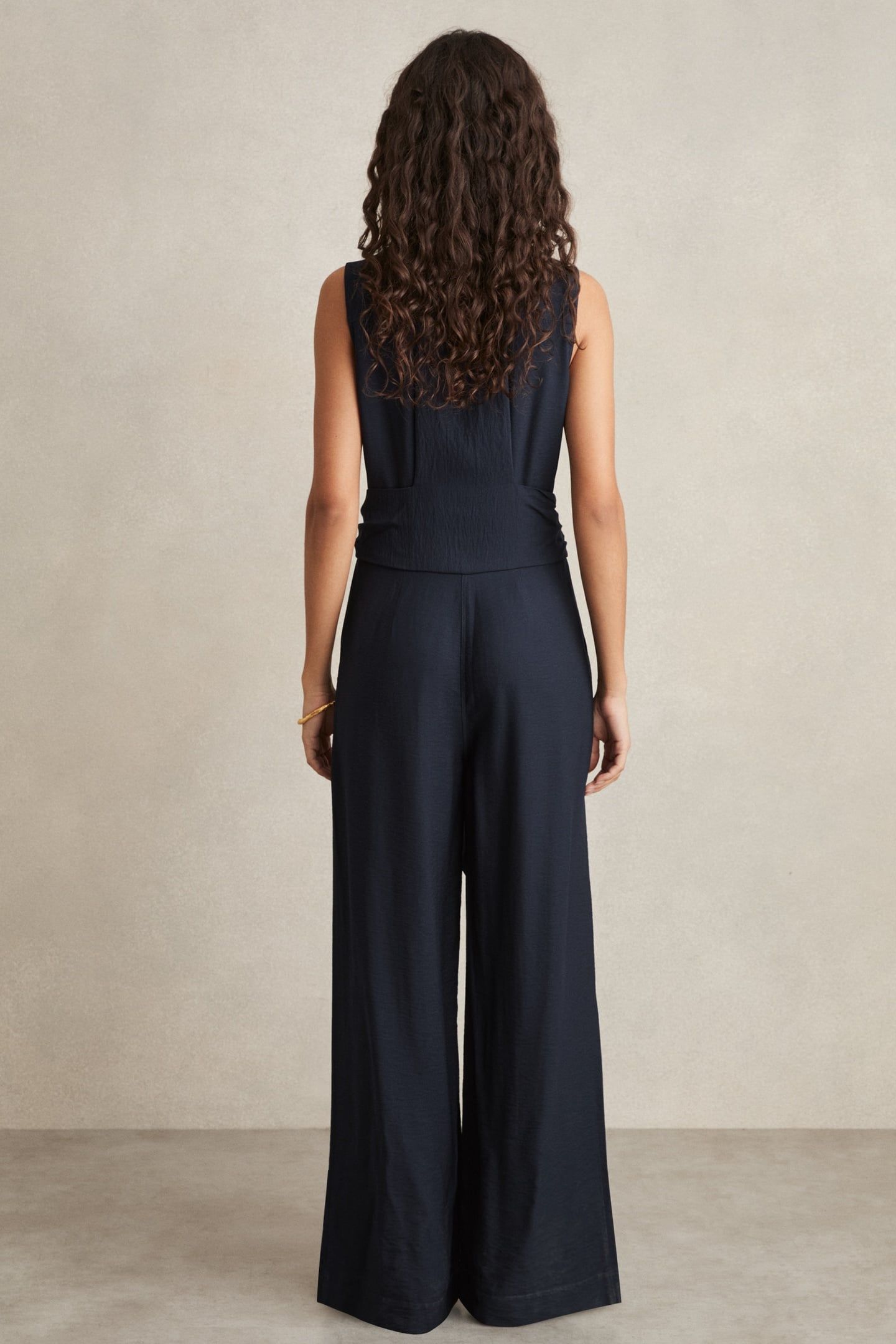 SHIRT BELTED JUMPSUIT NAVY 2