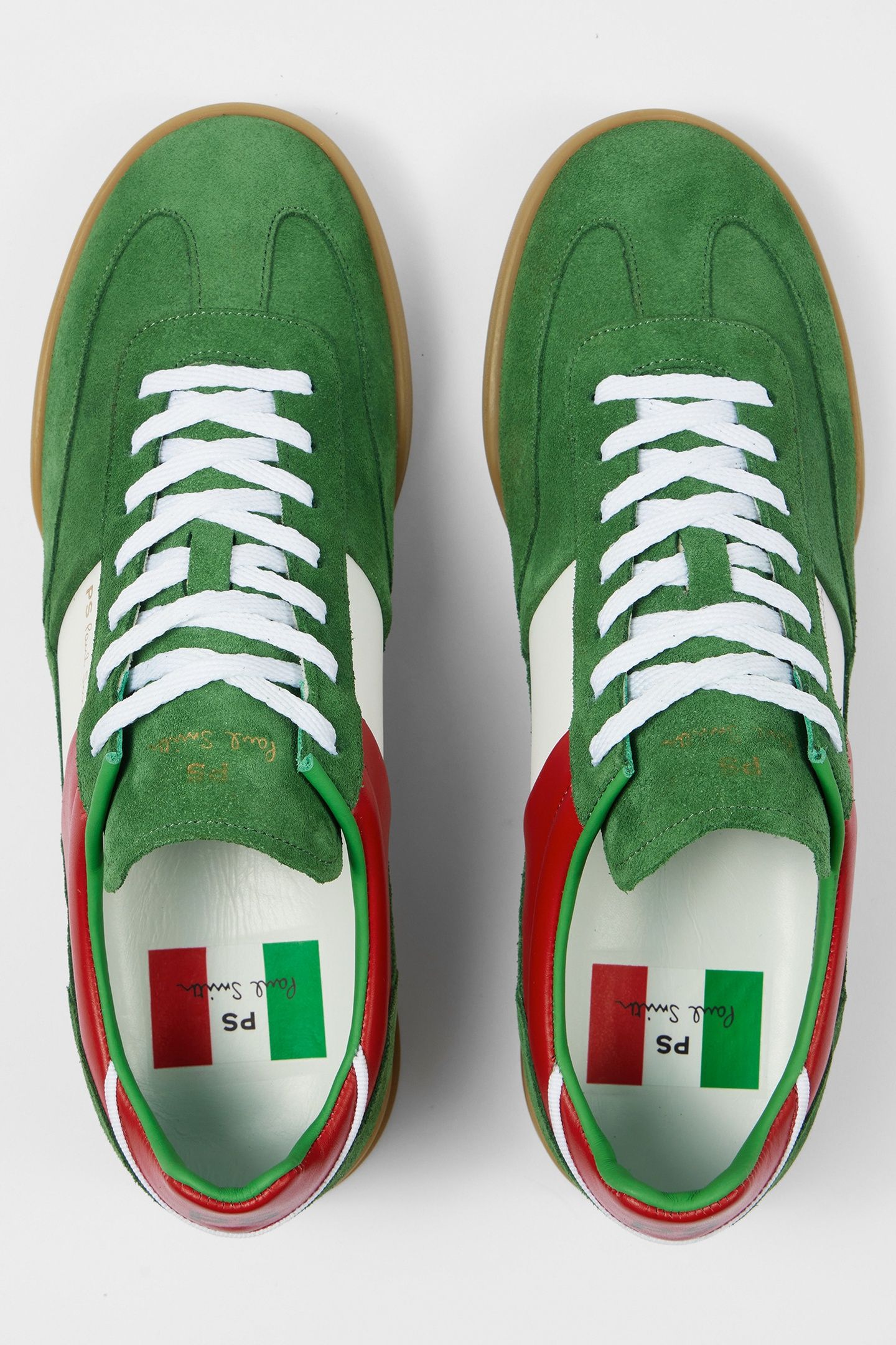 MENS SHOE DOVER ITALY FLAG GREEN 4