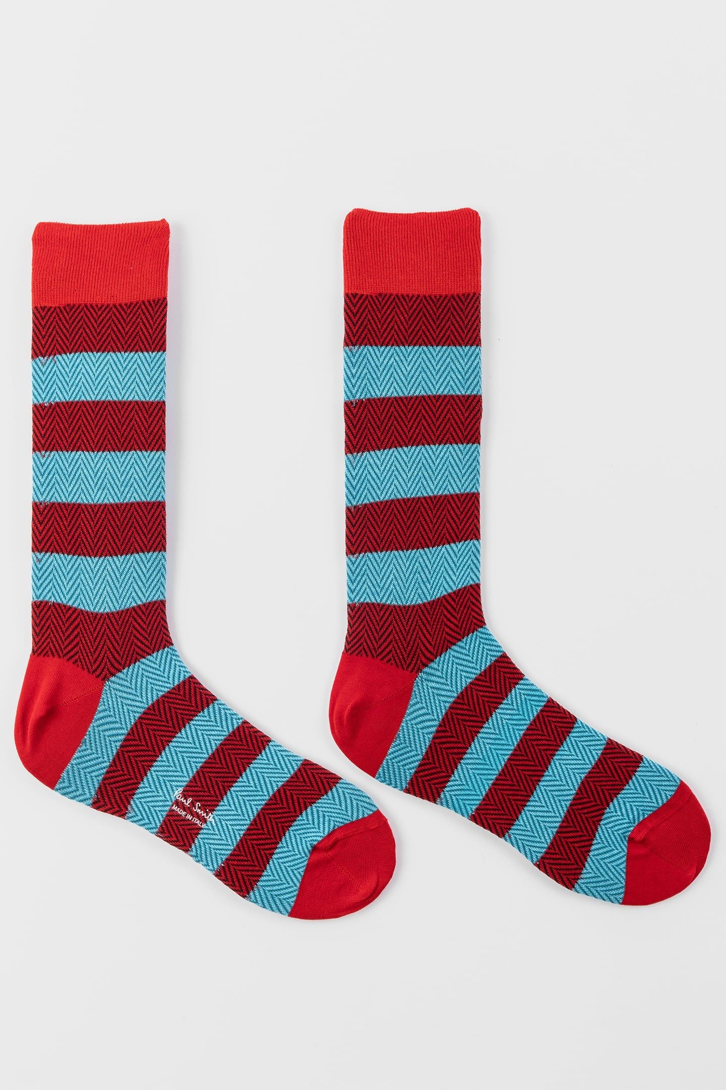 MEN SOCK FRITZ ZIGZAG RED 2