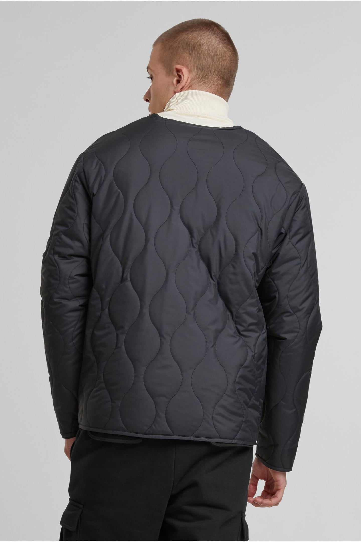 PADDED QUILTING JACKET BLACK 2