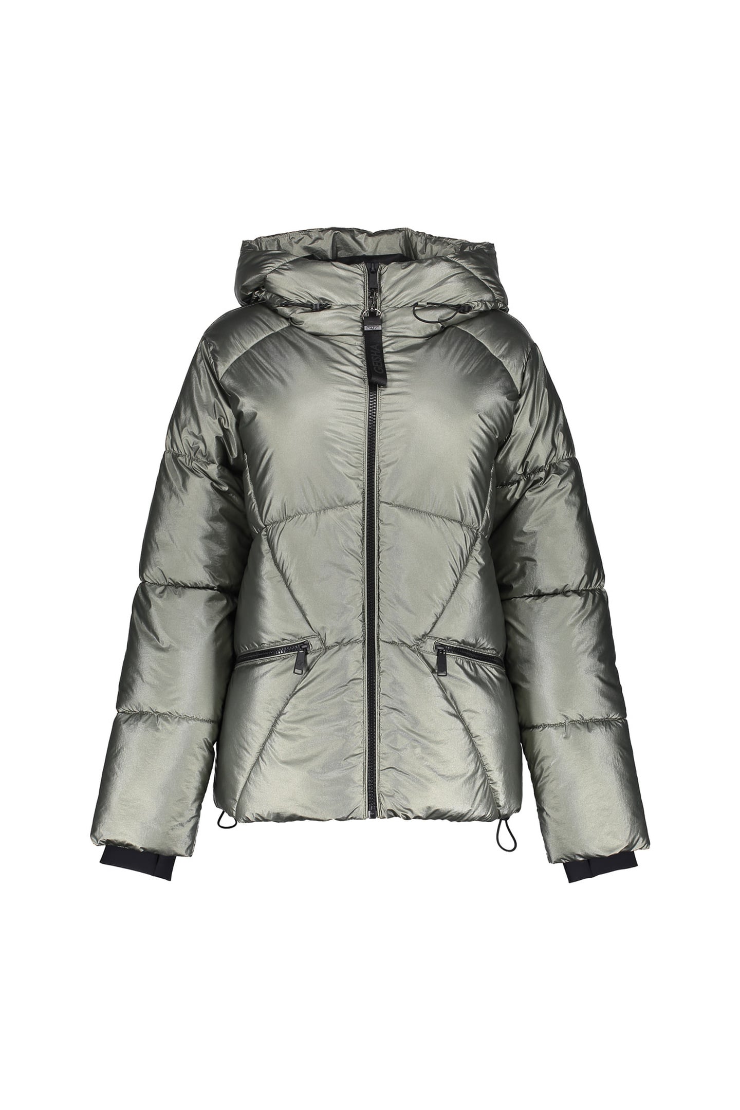 JACKET METALLIC SHORT SOFT GREEN METALLIC 1