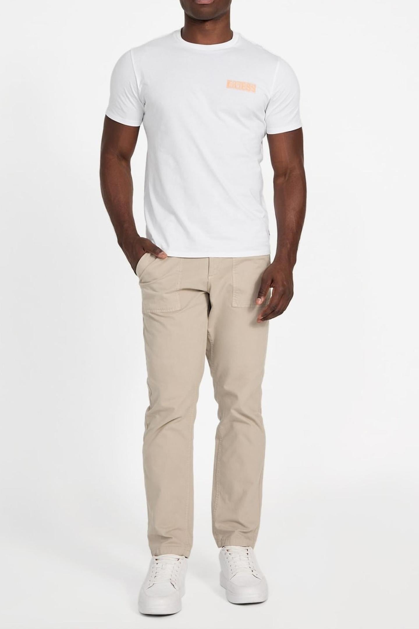 SS BSC PAINTERS TEE PURE WHITE/ENERGY PE 1