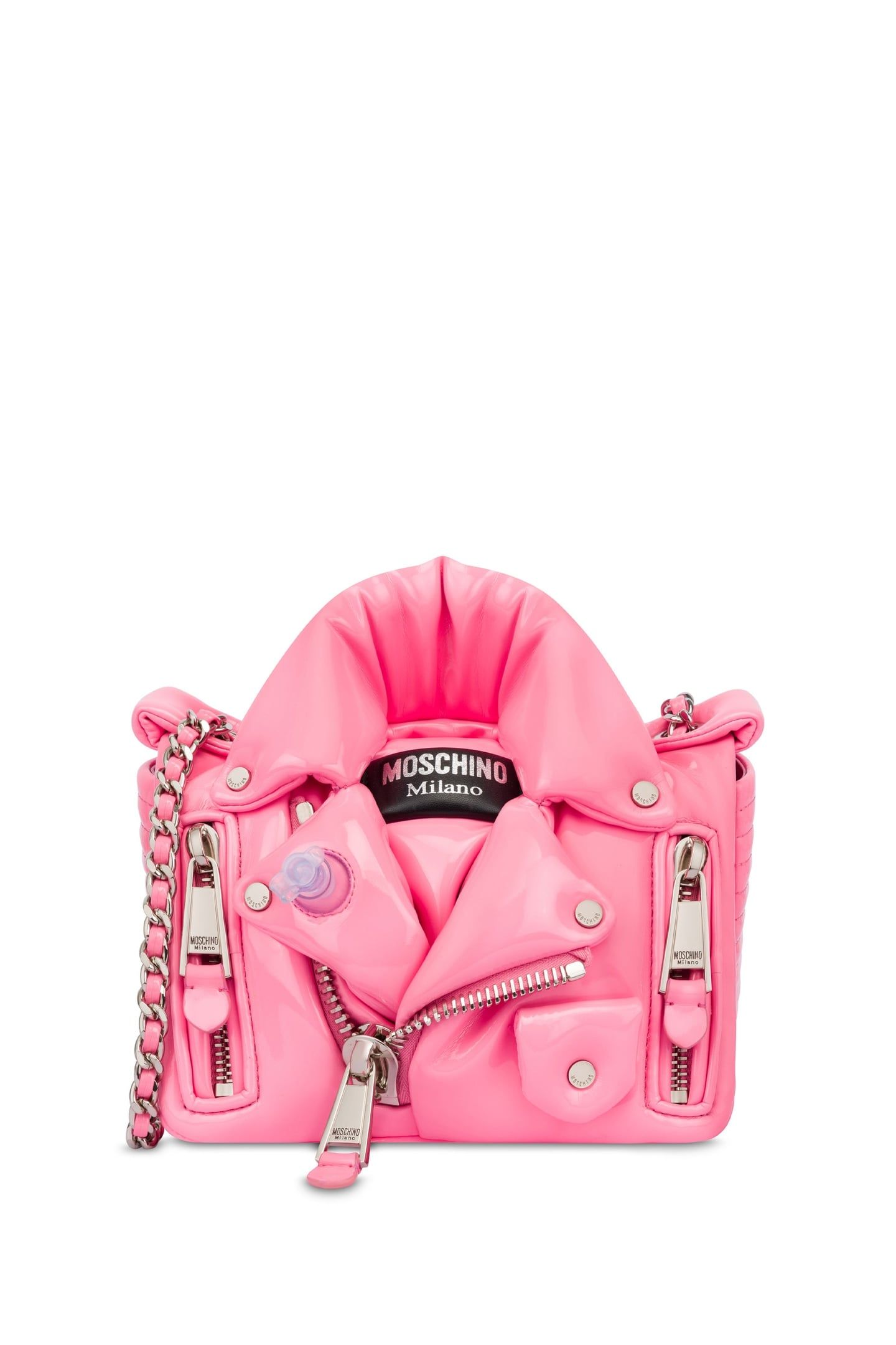 BIKER BAG INFLATABLE EFFECT PINK 2