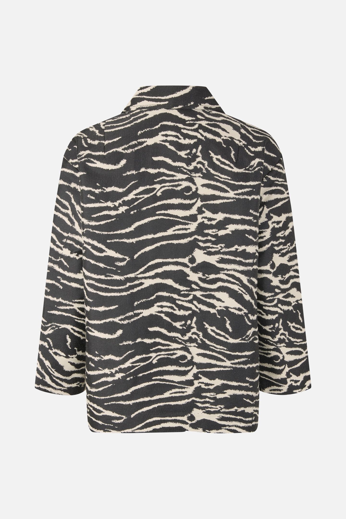 BESSIE JACKET BLACK WHISPER ZEBRA 5