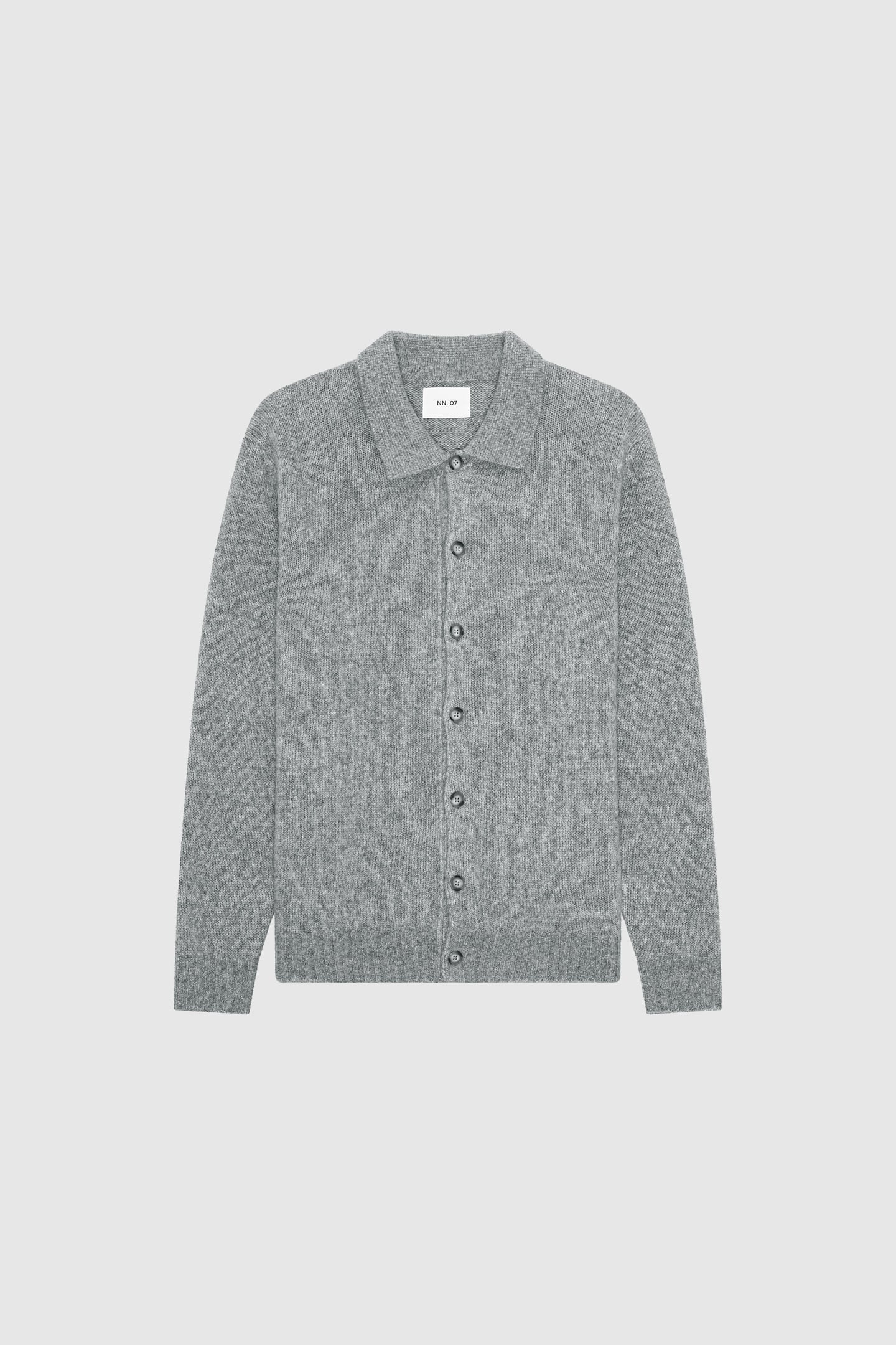 LEE POLO CARDIGAN 6598 GREY MEL. 4