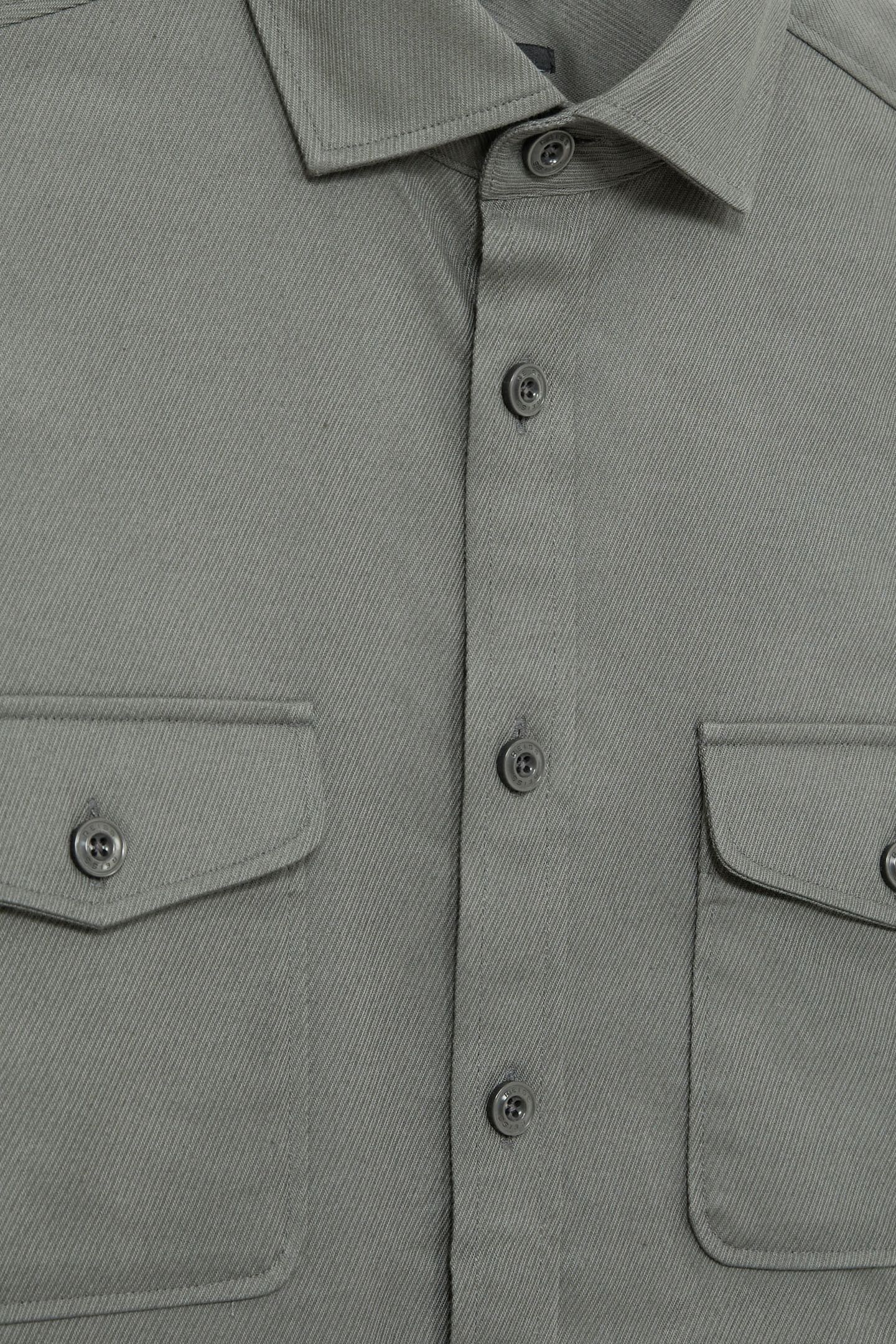 LS TWIN POCKET TEXTURED OVERSHIRT SAGE 5