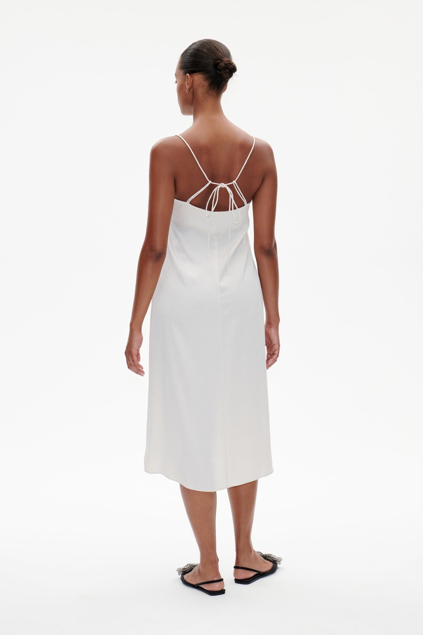 ALEENA DRESS WHITE SAND 2