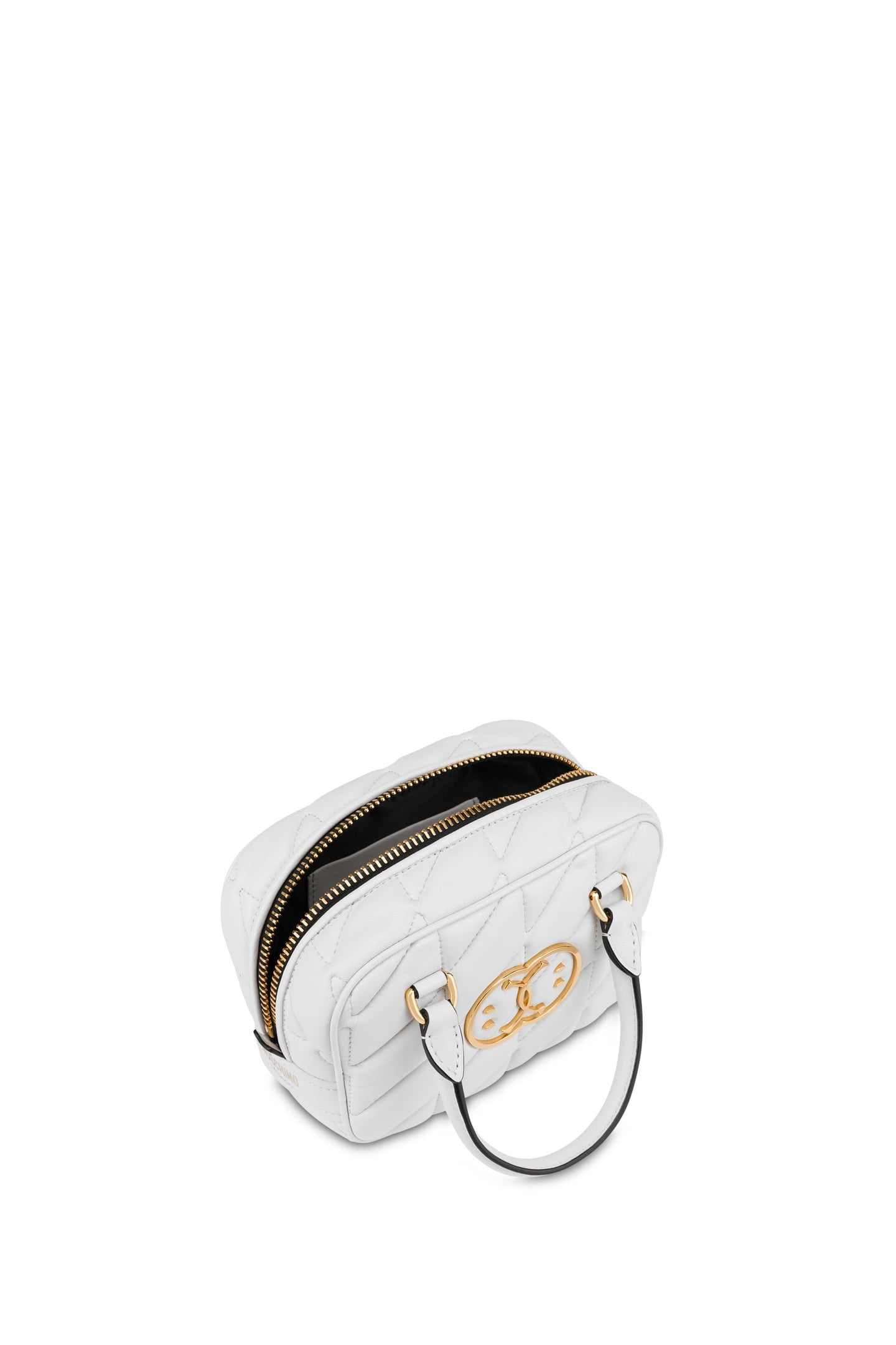 DOUBLE SMILEY® LOGO QUILTED HANDBAG WHITE 3
