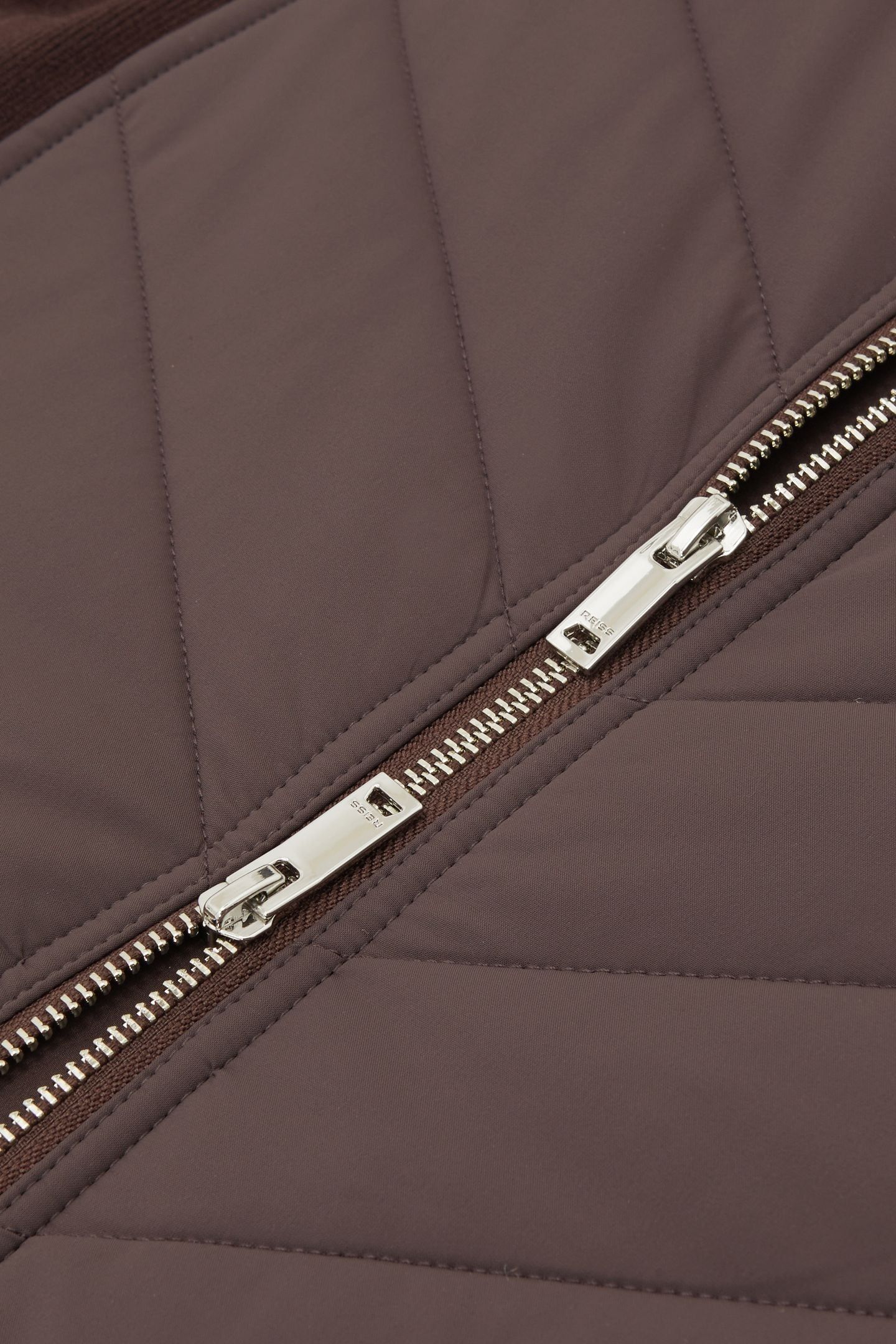 KNITTED HYBRID JACKET CHOCOLATE BROWN 4