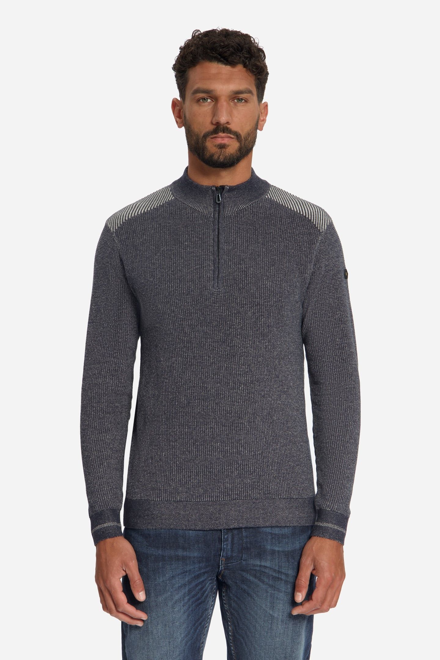 PULLOVER HALF ZIP PLATED DARK NIGHT 2