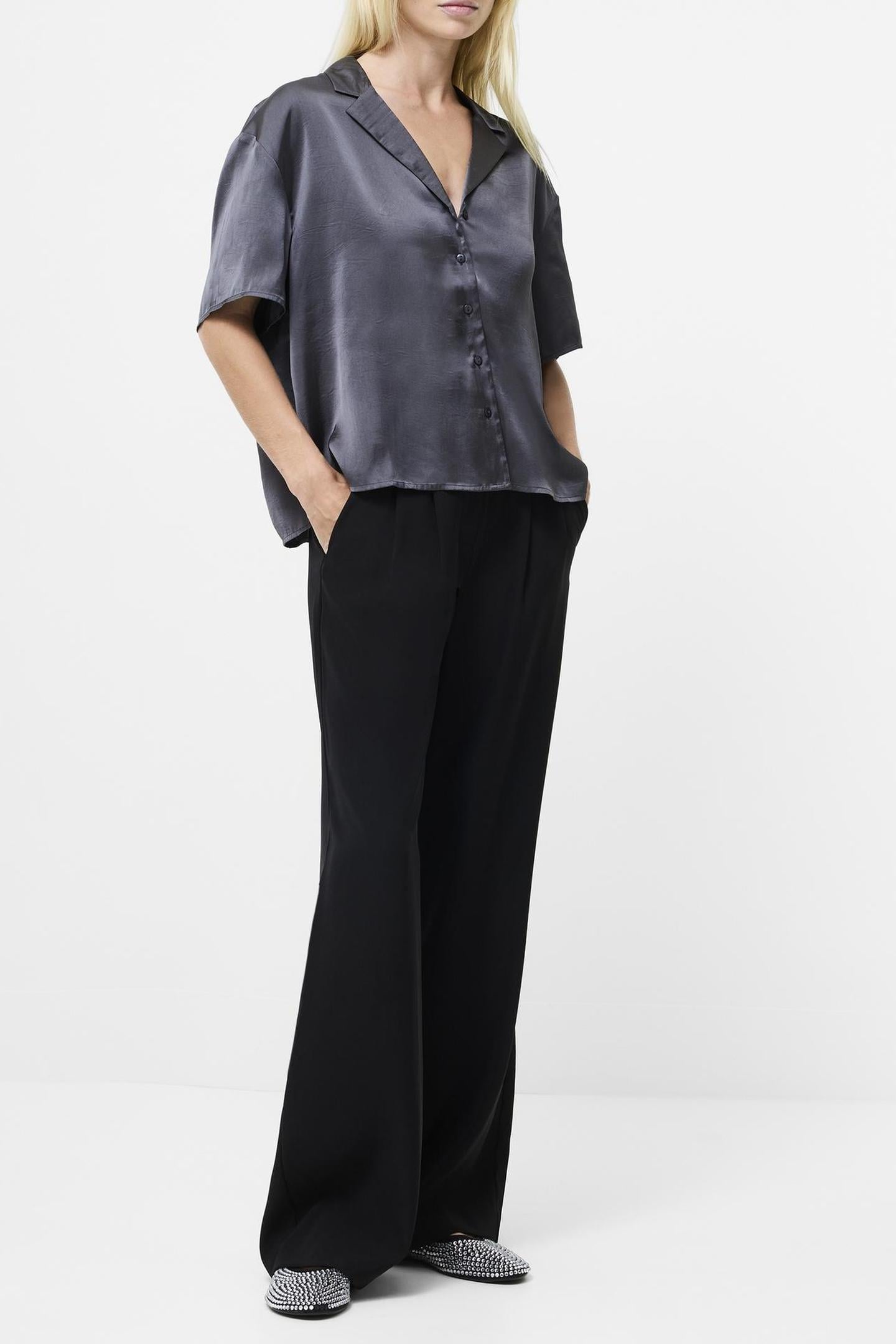 BLAINE HAMMERED SAT S/S SHIRT GRAPHITE 1