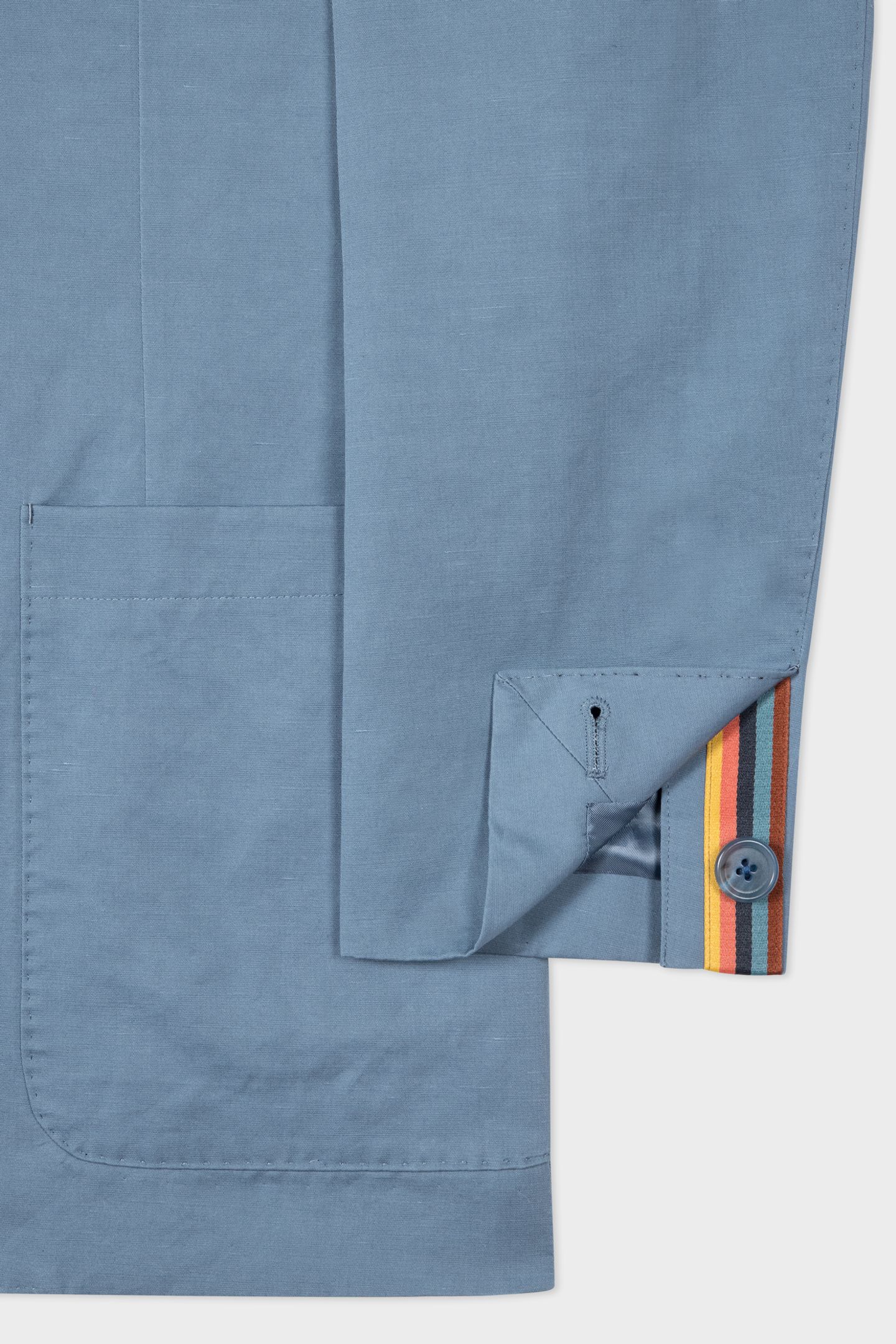 MENS 2BTN SB JACKET GREYISH BLUE 4