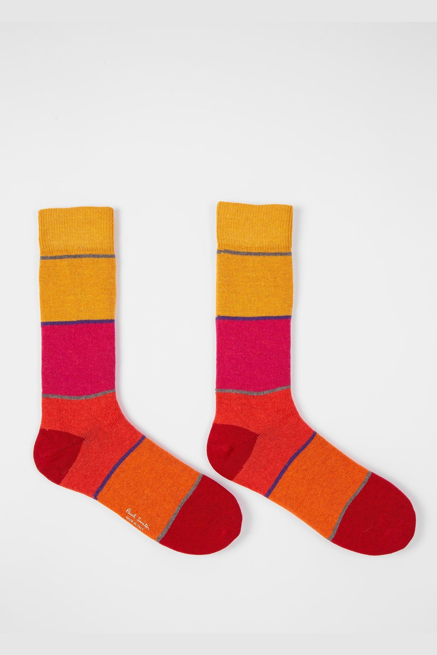 MEN SOCK QUADE BLOCK YELLOW 2