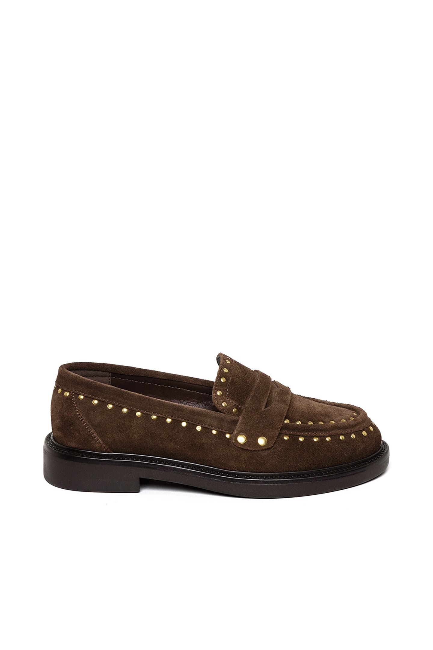 HARLOE FLAT SHOES BROWN/GOLD 1