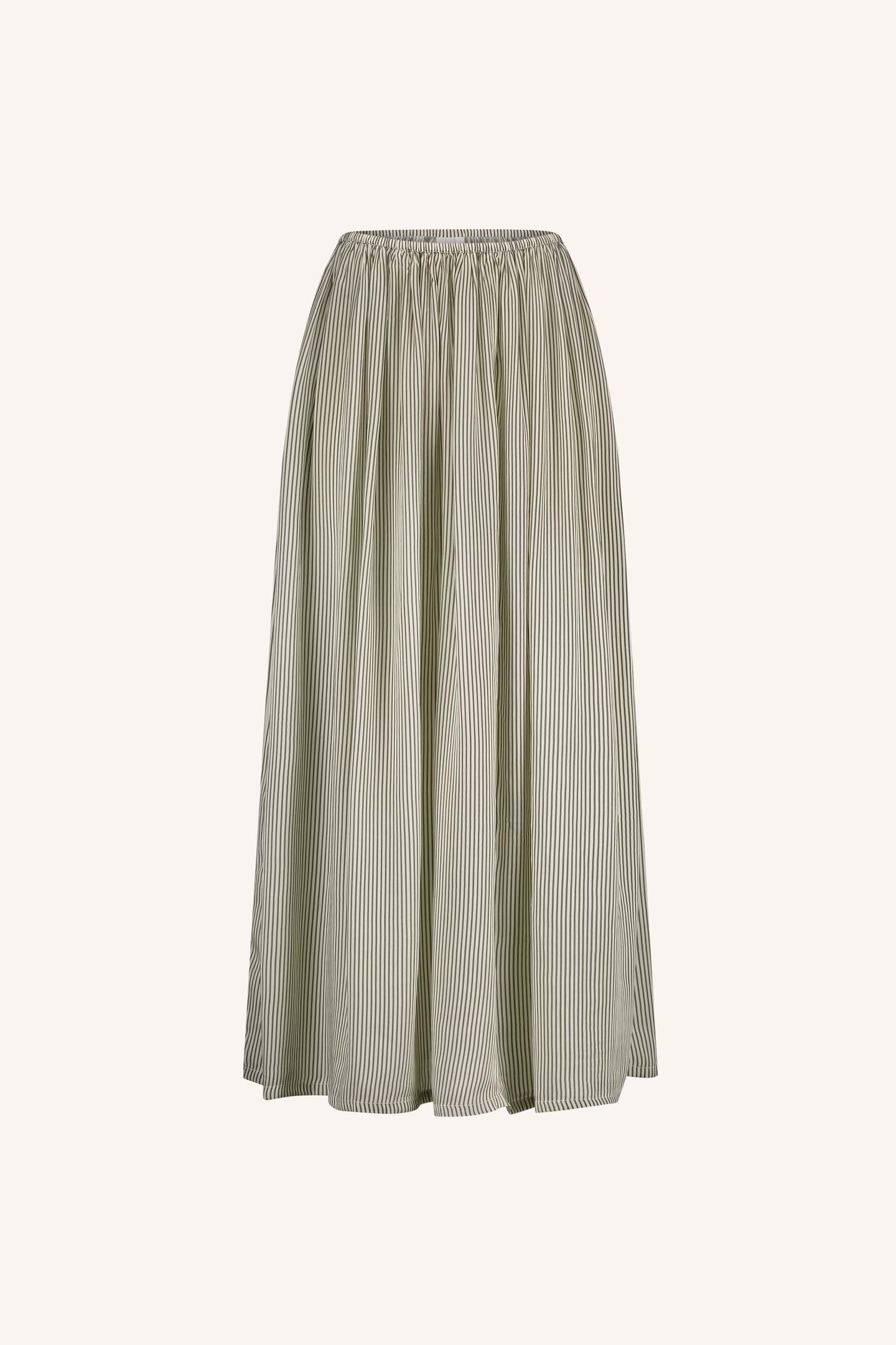REVA VISCOSE STRIPE SKIRT GRAPHITE STRIPE PRINT 6