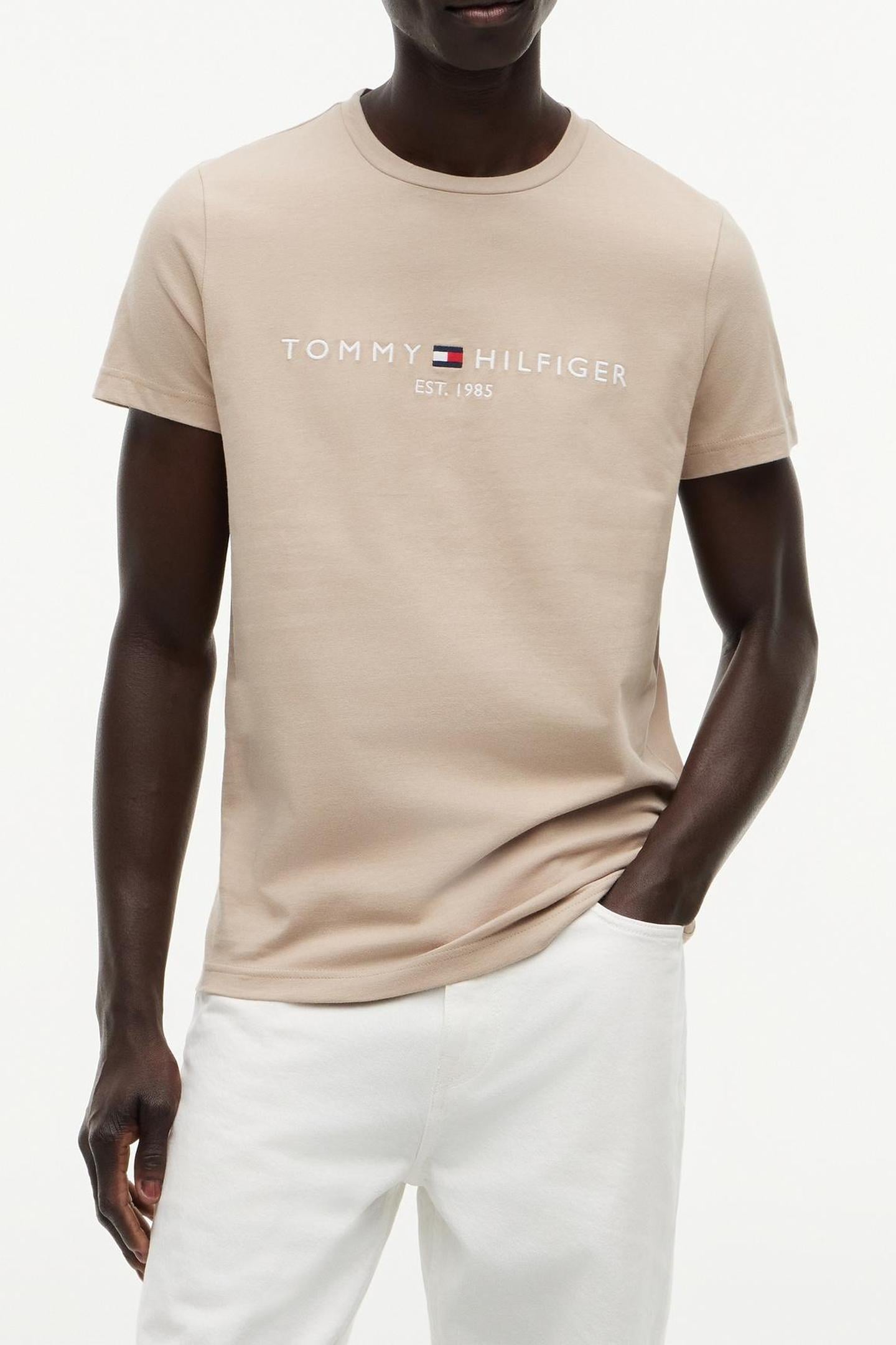 TOMMY LOGO TEE BATIQUE KHAKI 2