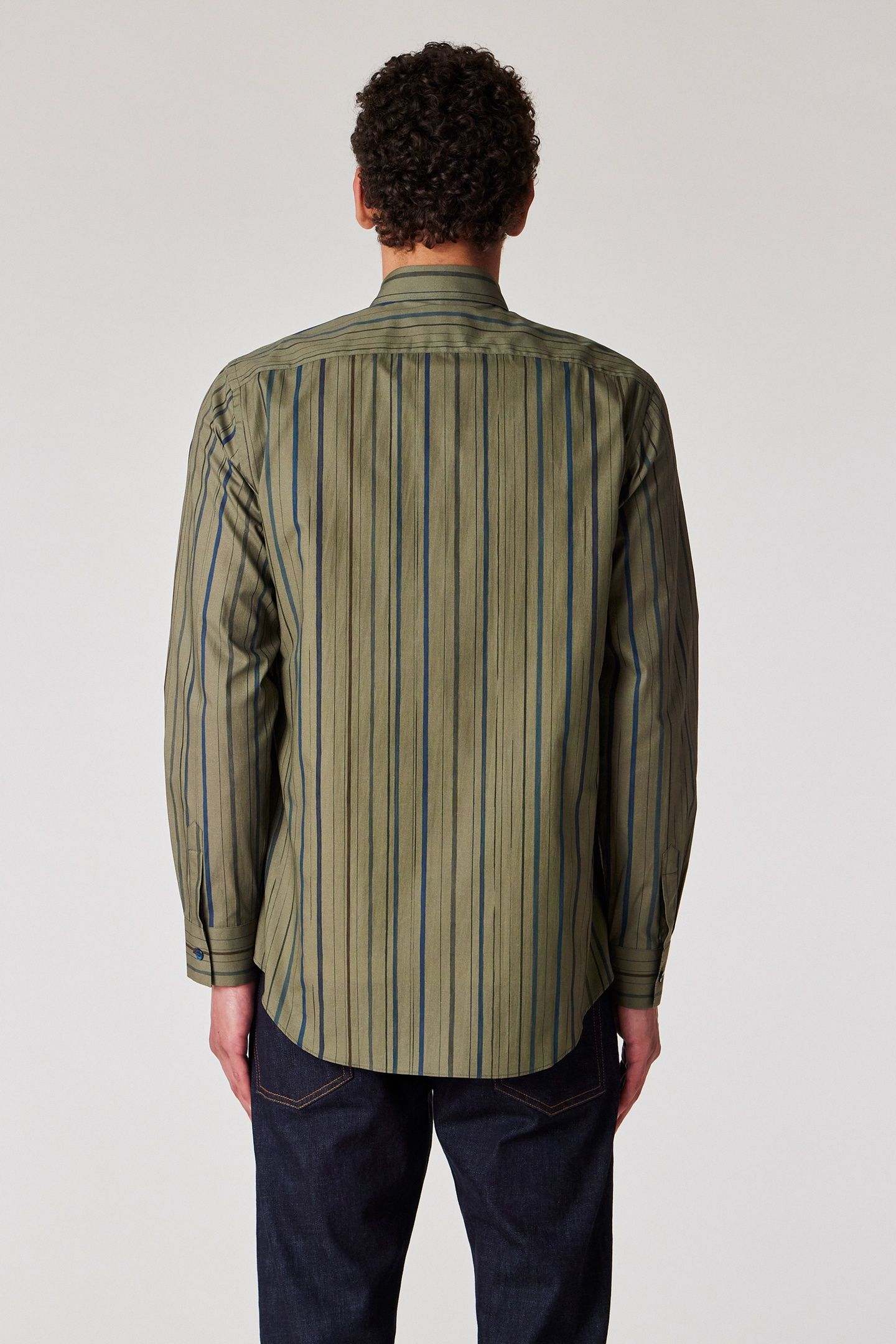 MENS S/C REGULAR FIT SHIRT GREEN 2