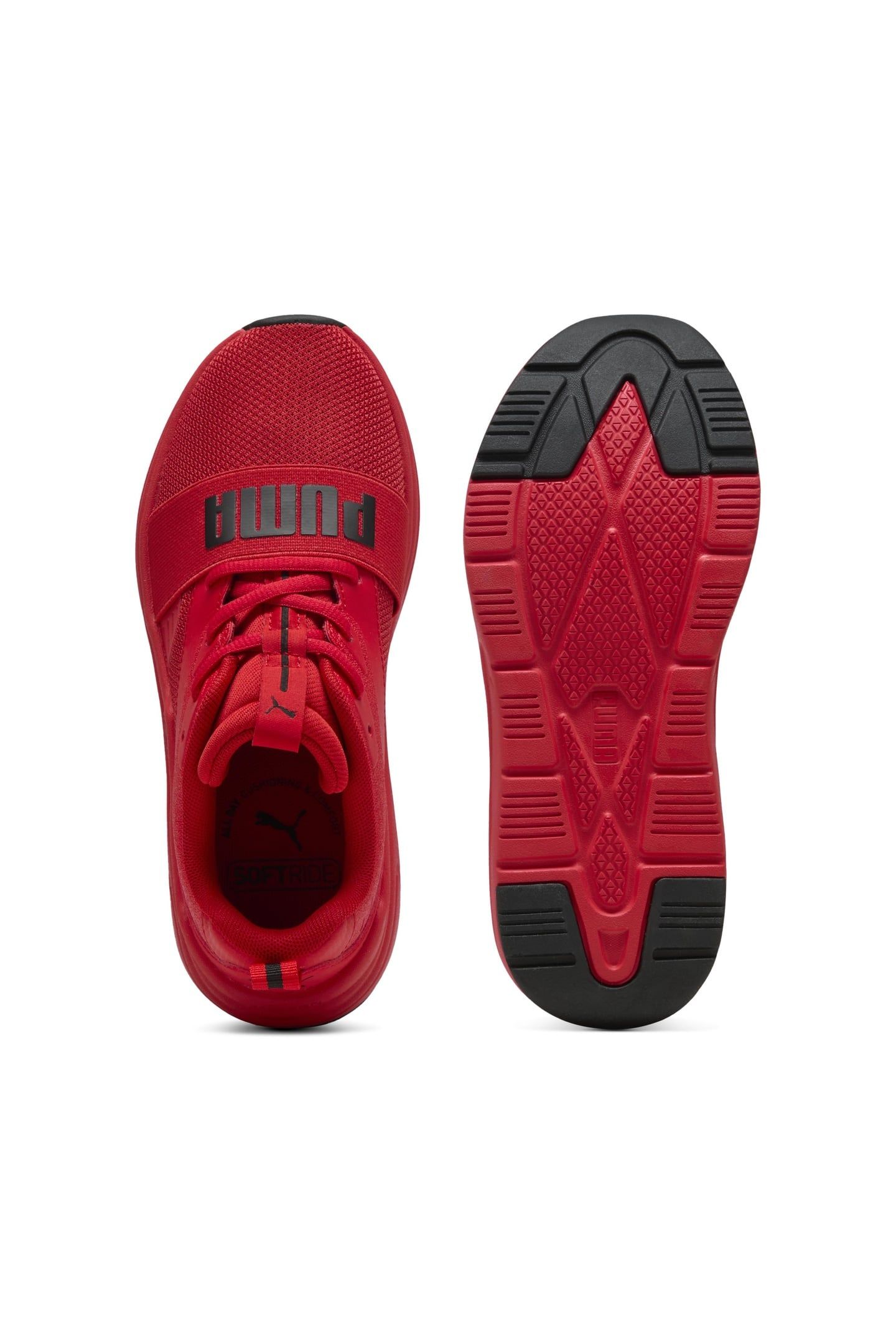 UNISEX SOFTRIDE WIRED 2 JUNIOR RED-BLACK 5