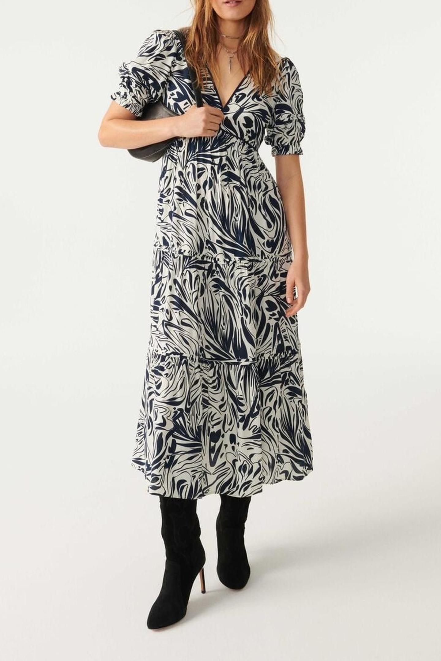 MID-LENGTH DRESS ECRU 1