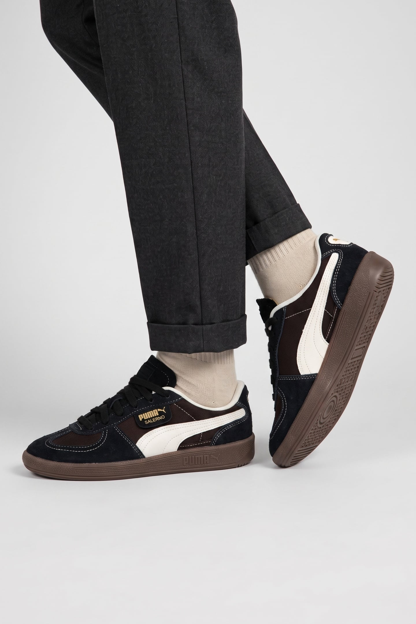 UNISEX PALERMO VINTAGE JUNIOR BLACK-FROSTED IVORY-GOLD 2