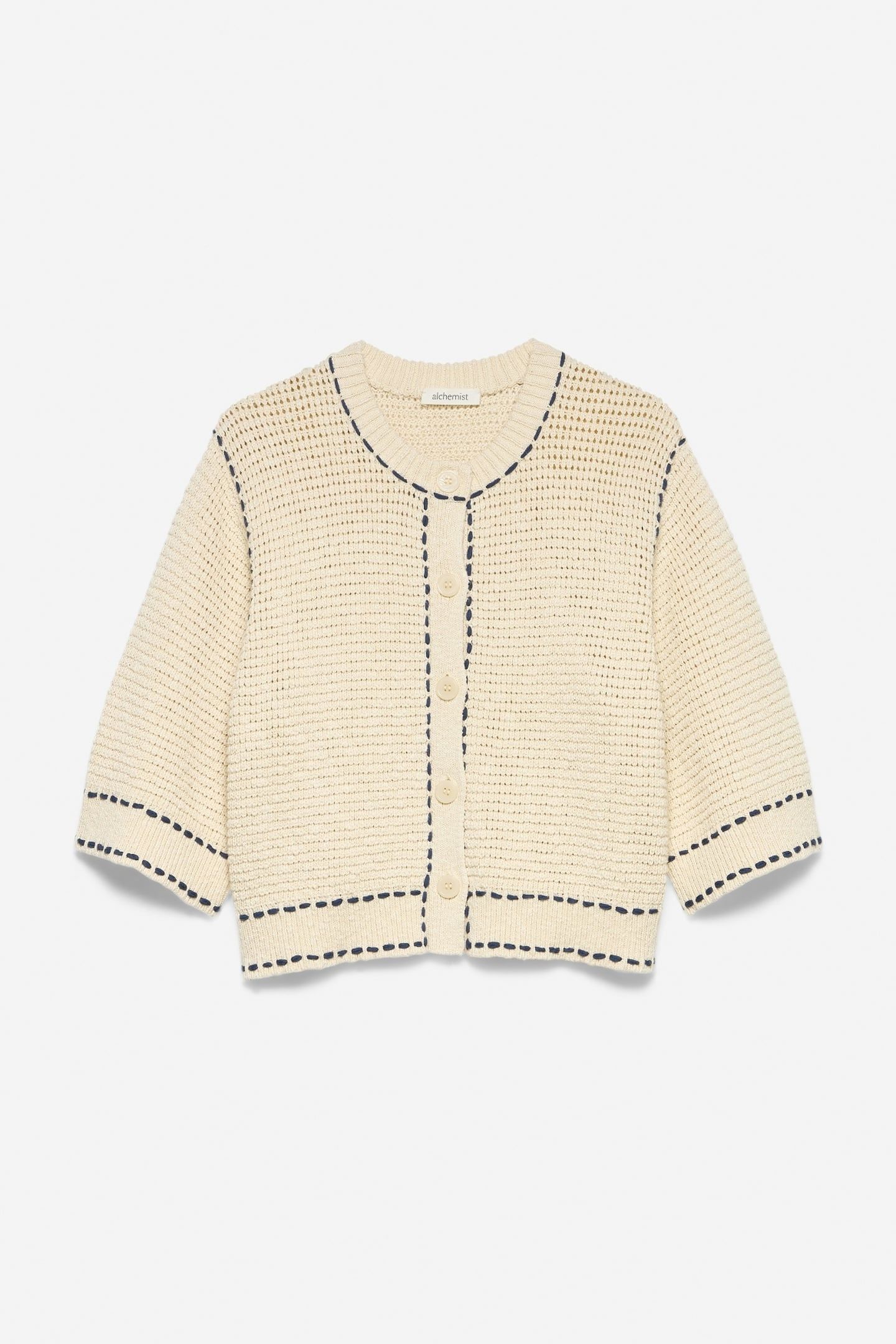 CARDIGAN CAROLINE WOOL WHITE 3