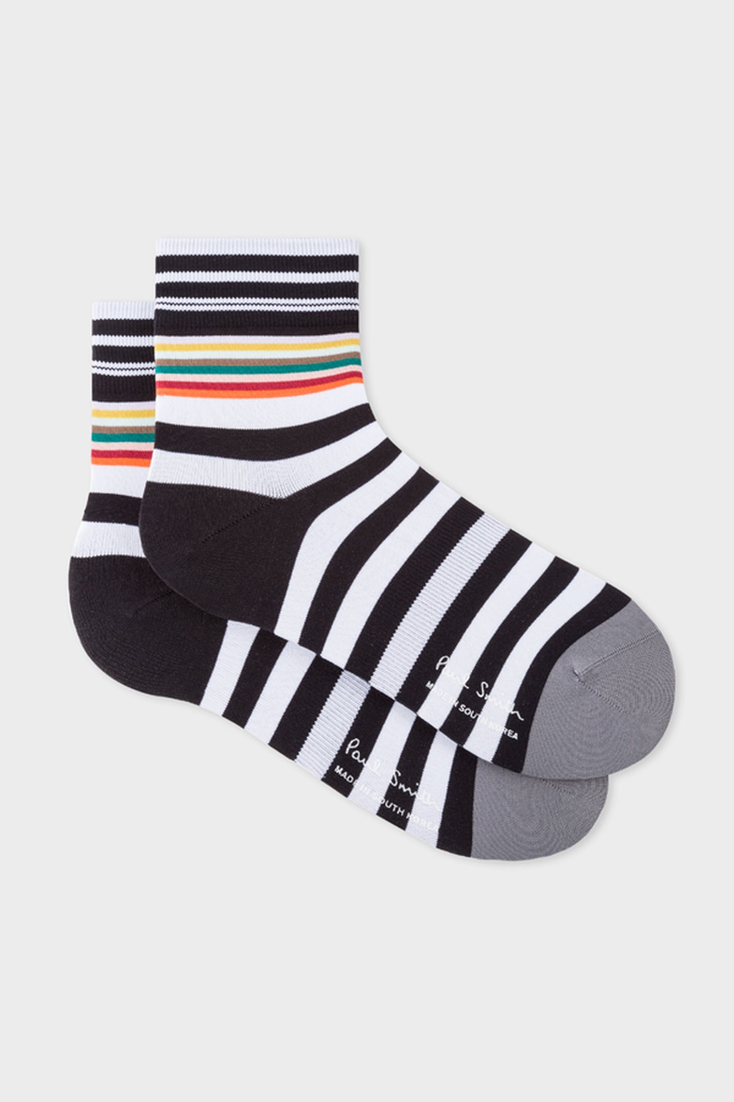 MEN CYCLE SOCK TWO STRP BLACK 4