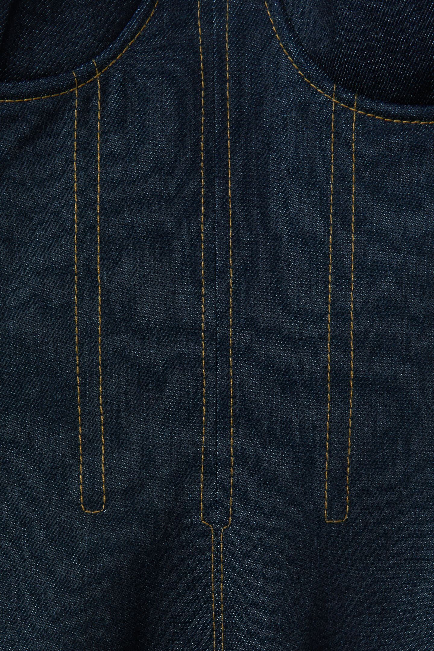 STRUCTURED DENIM DRESS INDIGO BLUE 6