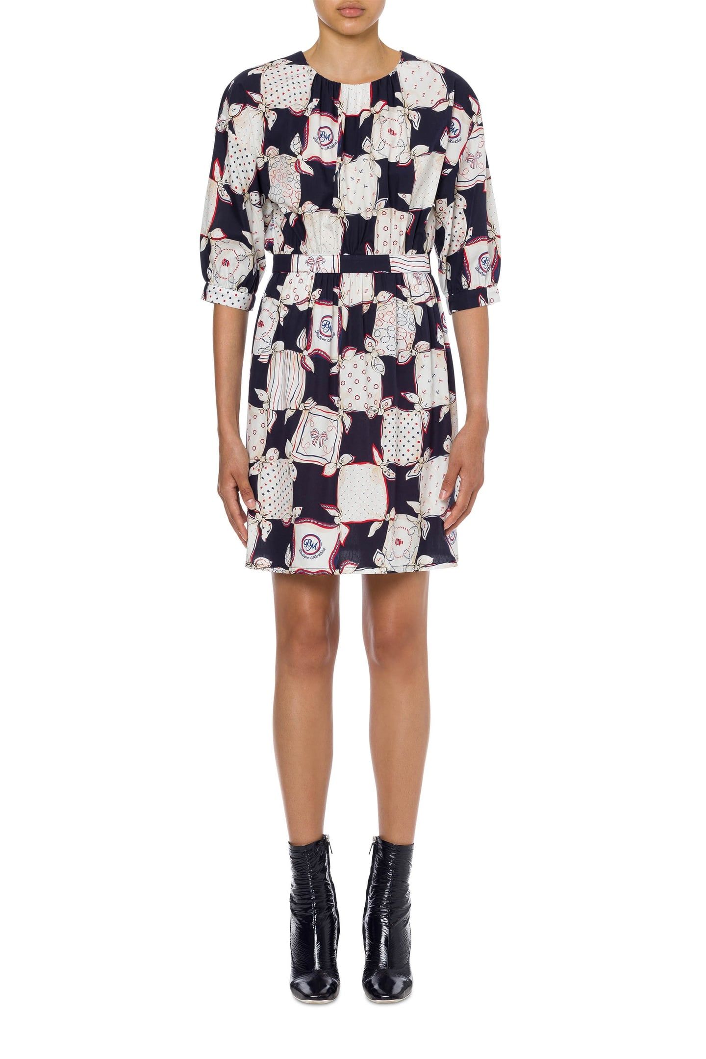 SAILOR HANDKERCHIEFS COTTON POPLIN DRESS WHITE 1