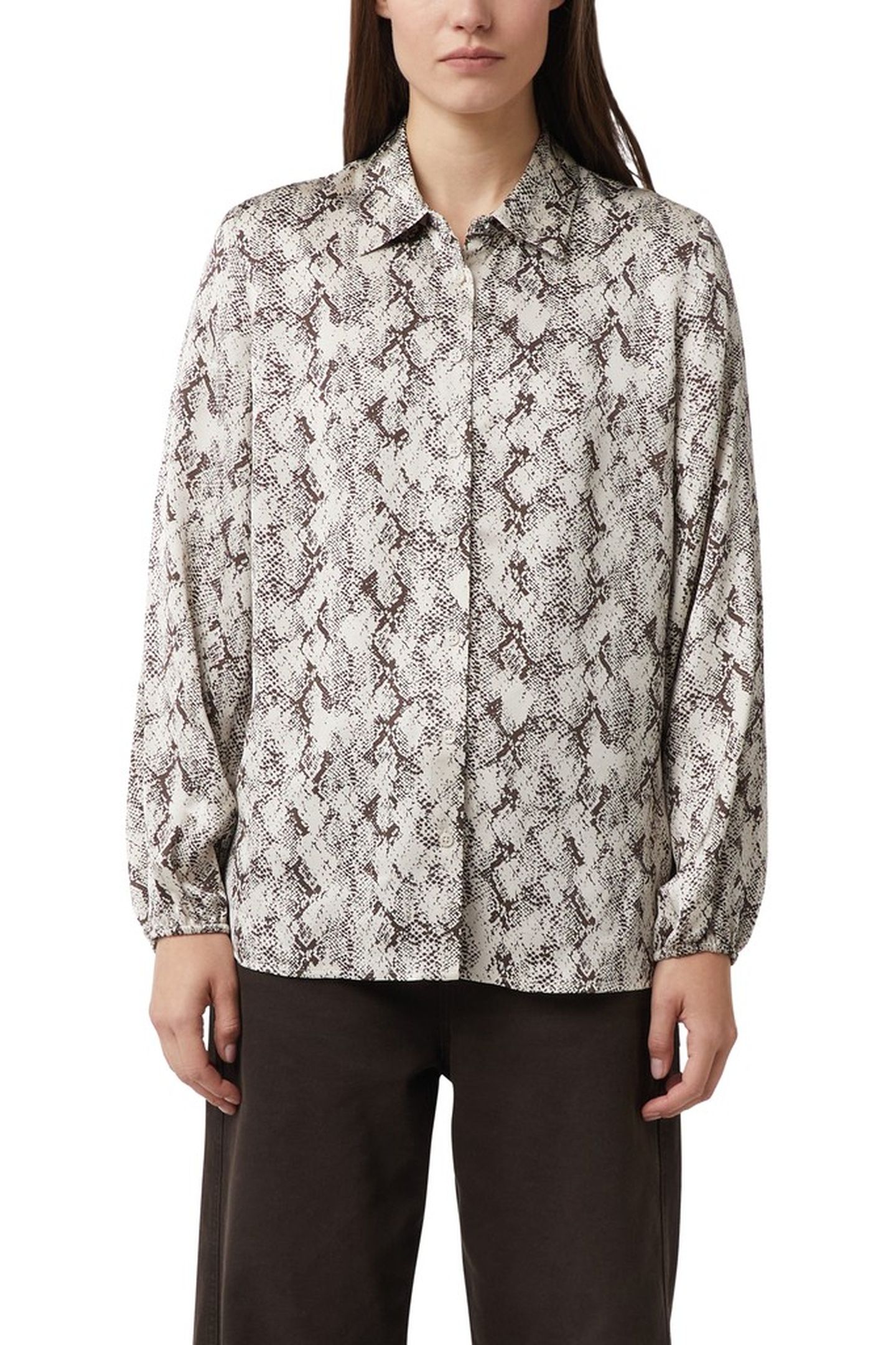 COMMA BLOUSES GREY/BLACK 1