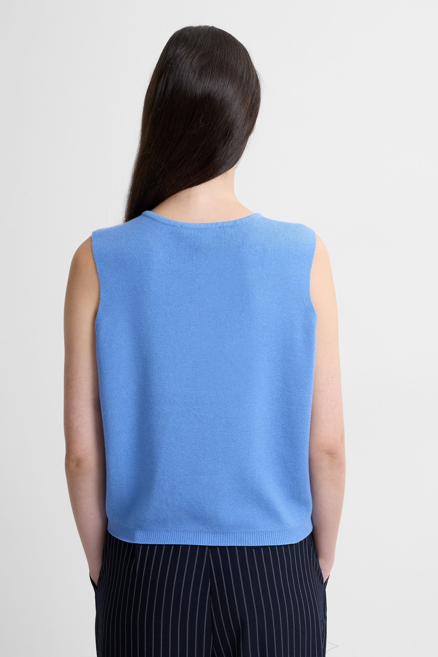 COSYSOFT KNIT VEST THISTLE BLUE 2