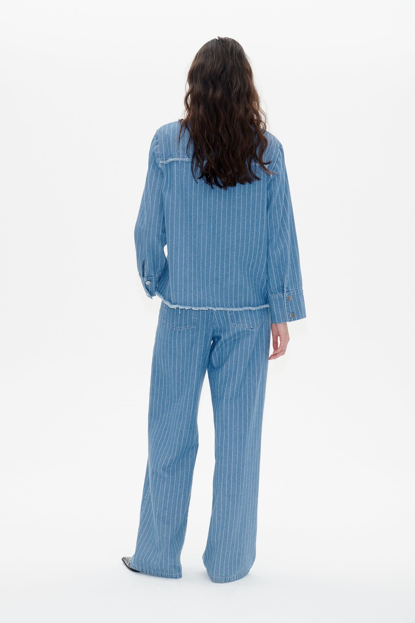 BO JACKET BLUE PINSTRIPE DENIM 2
