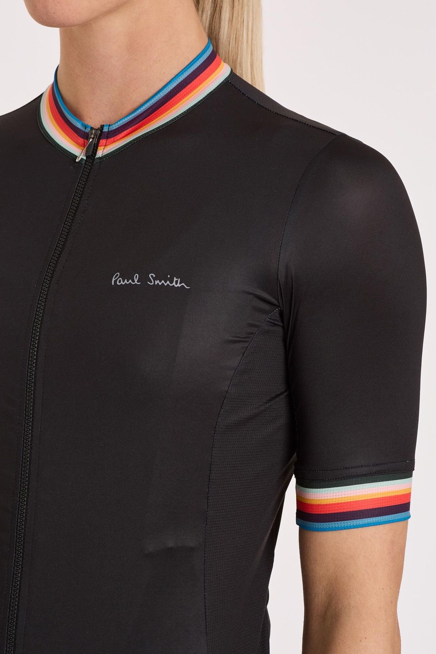 WOMENS CYCLE JERSEY S/S ARTIST STRIPE BLACK 7