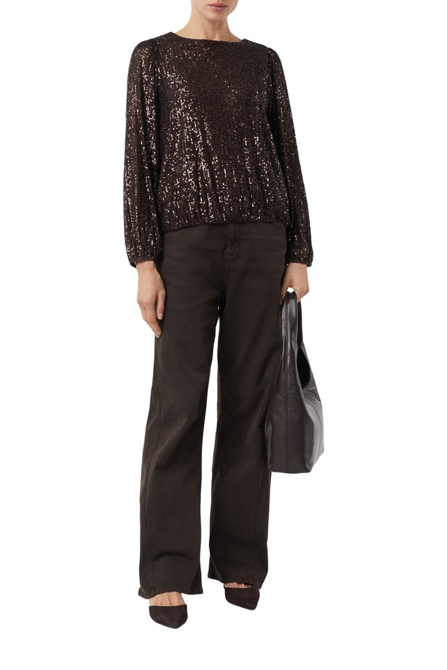 COMMA BLOUSES BROWN 2