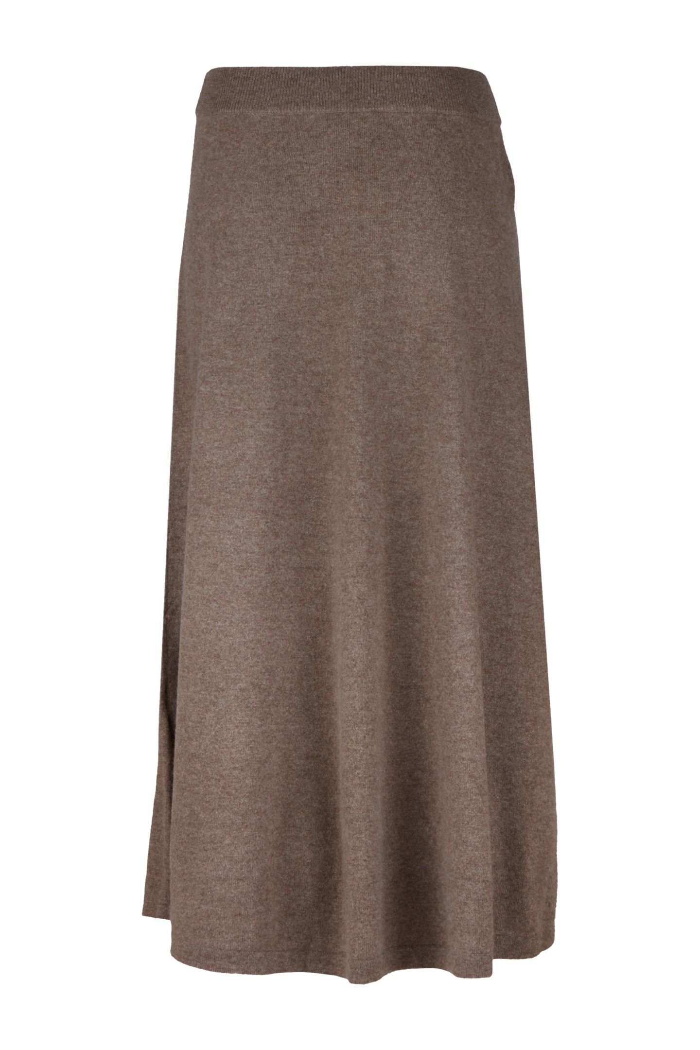 DRU KNIT SKIRT DARK BROWN 1