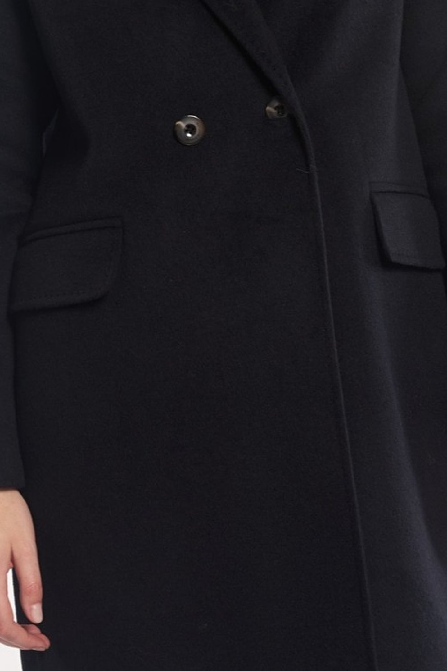 COAT WOOL DOUBLE CLOSURE LS BLUE 2