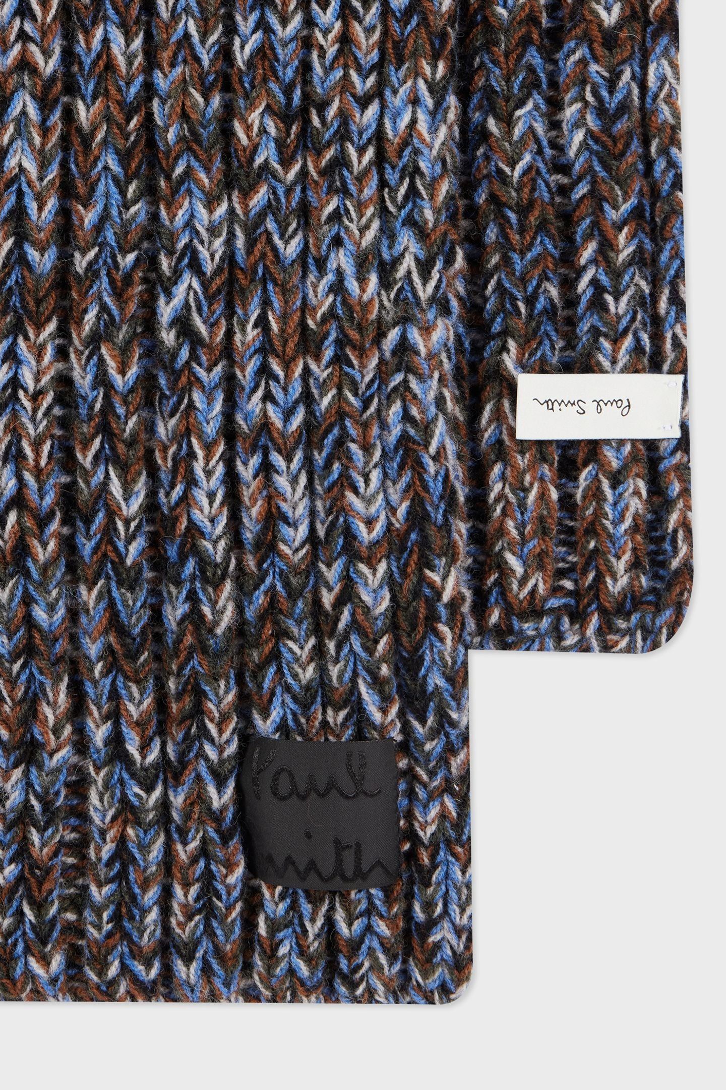 MEN SCARF CHUNKY TWISTED SLATE 2
