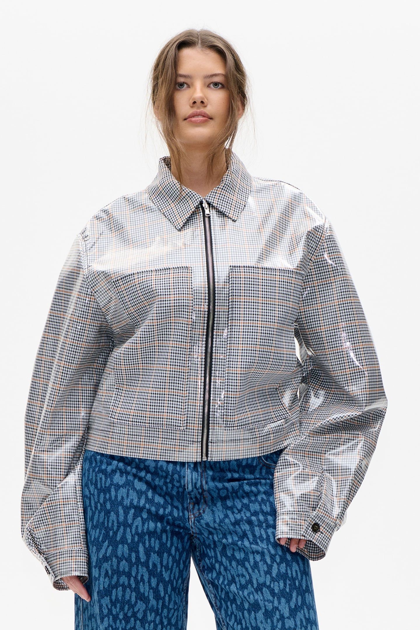 BATHILDE JACKET GREY WALLSTREET CHECK 1