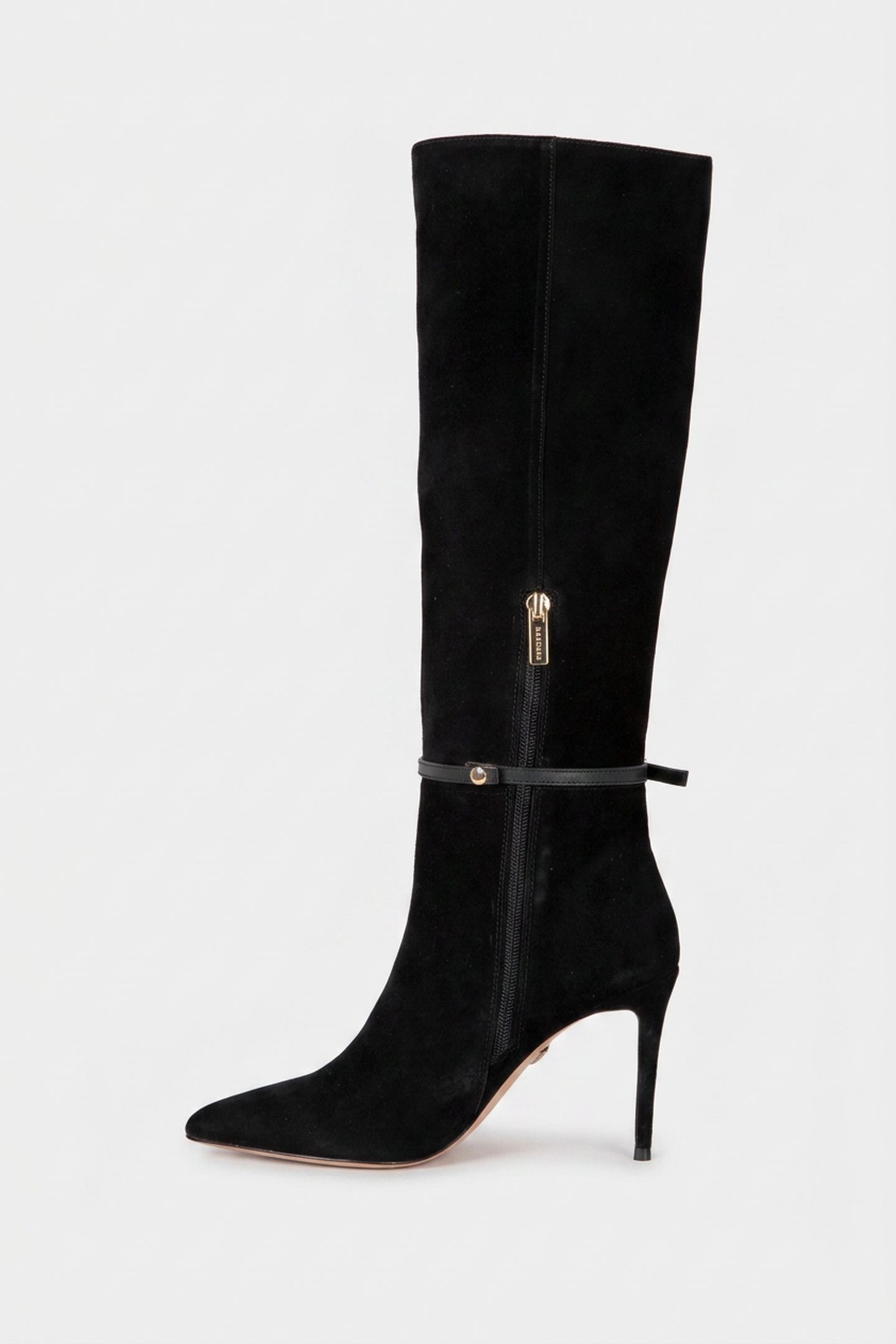 TUBULAR SHAFT BOOT BLACK SUEDE 3