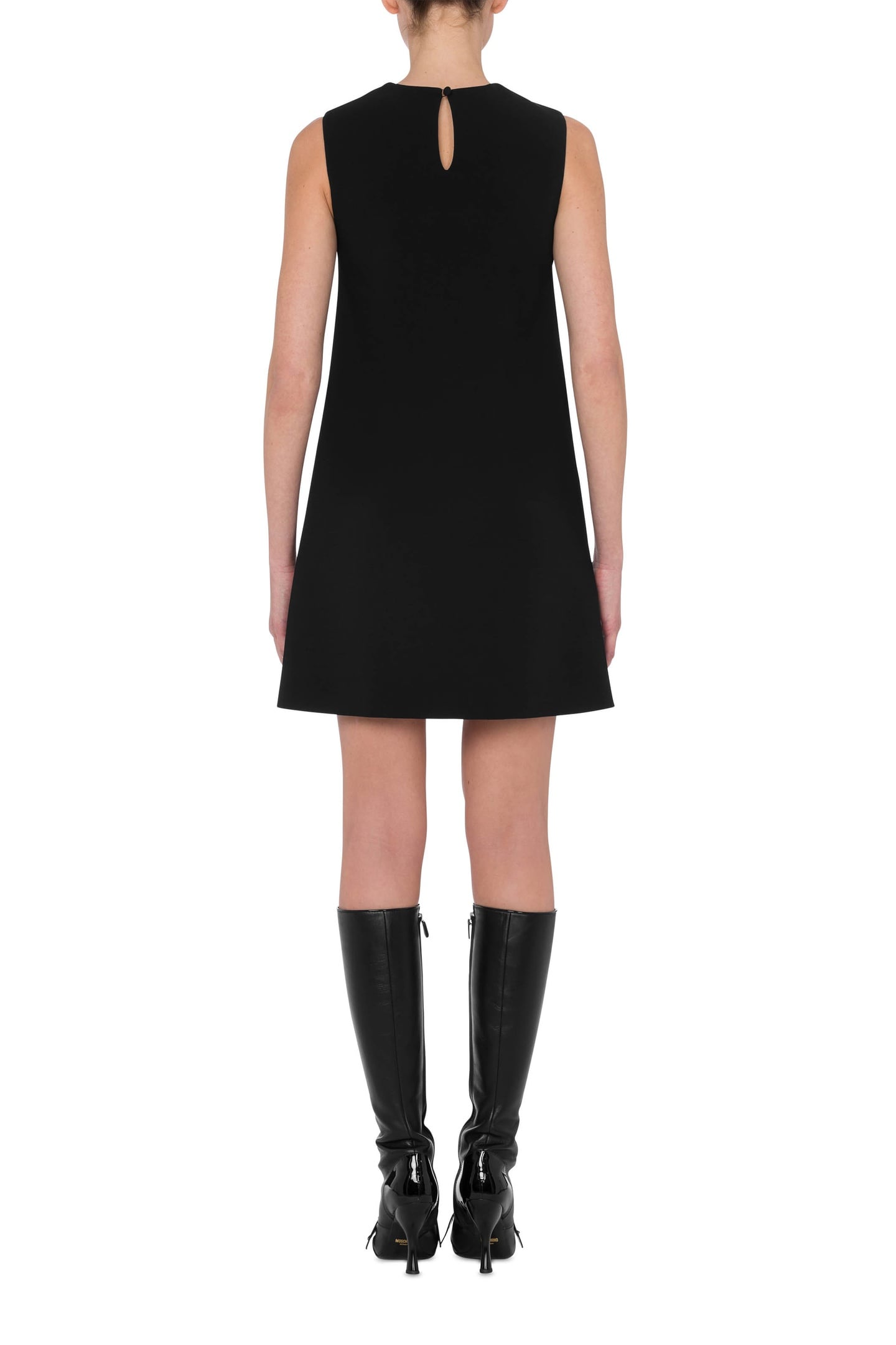 TEDDY EMBROIDERY CADY DRESS BLACK 2