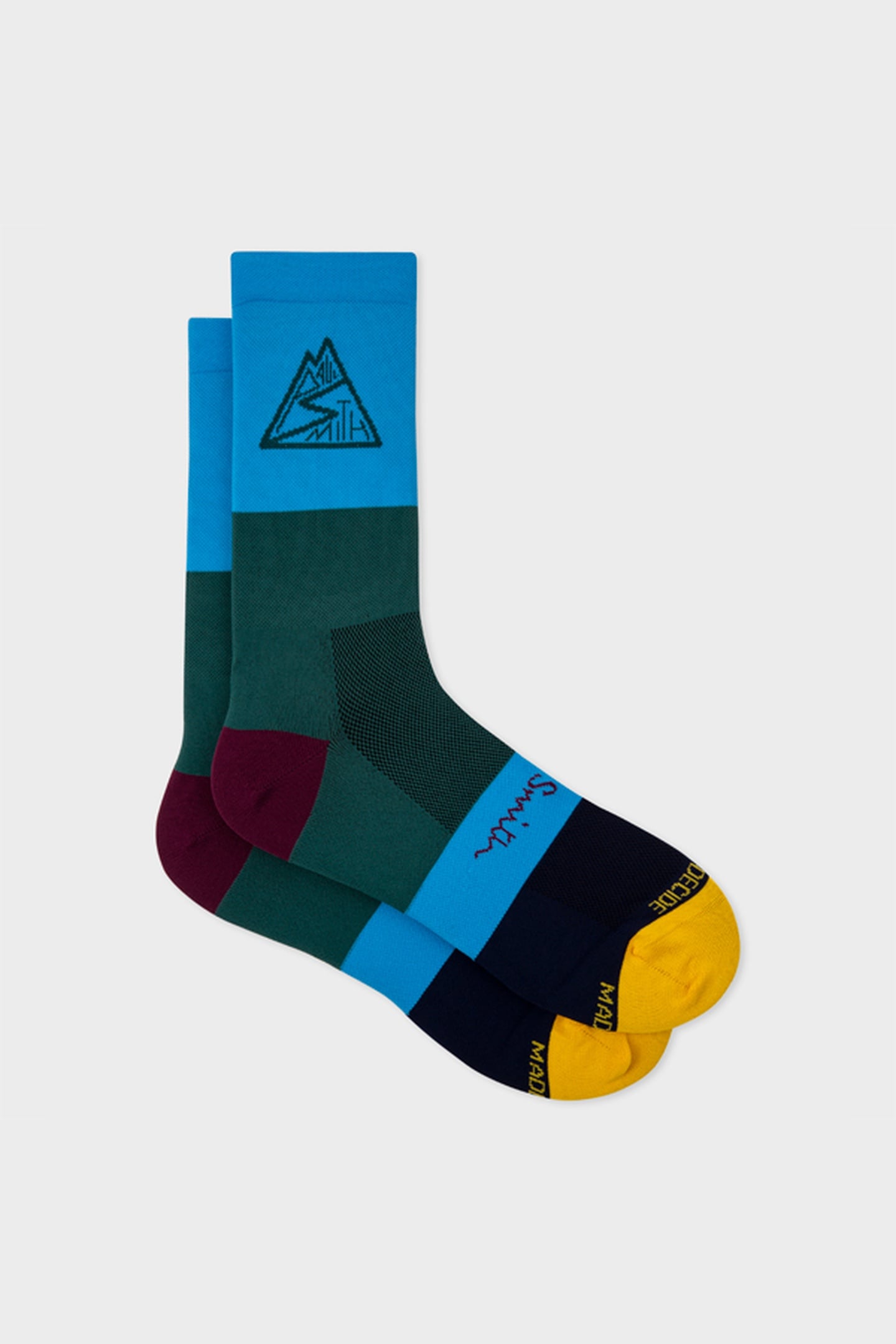 MEN SOCK CYCLE BLOCK PETROL GREEN 4
