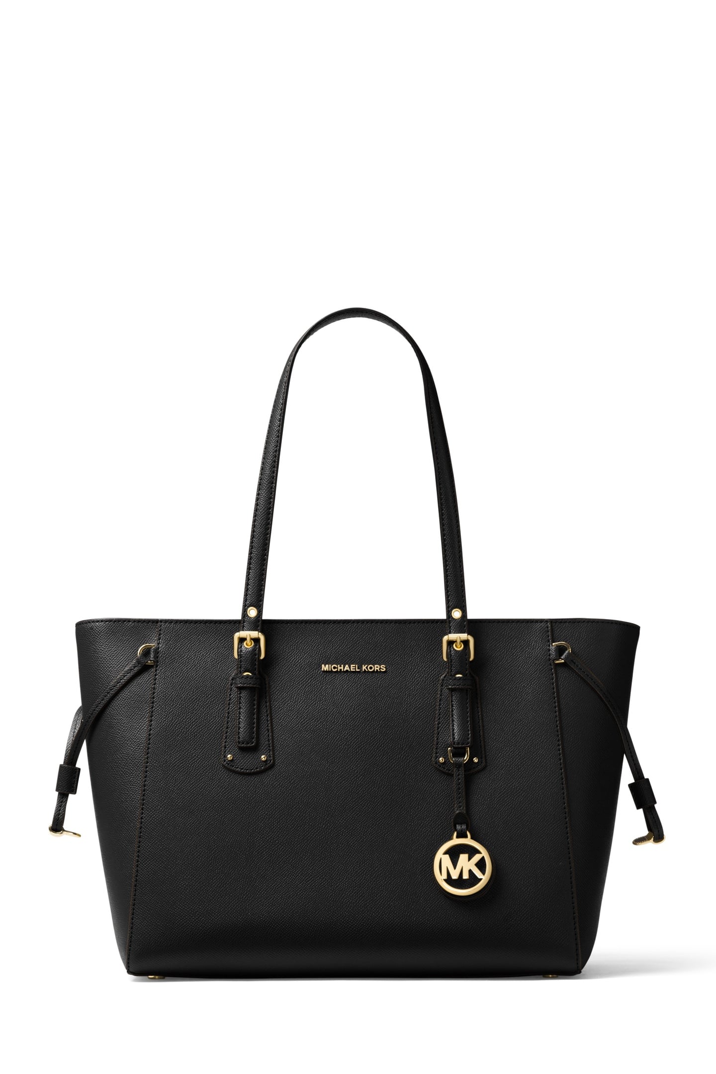 MEDIUM TOP ZIP TOTE BLACK 1