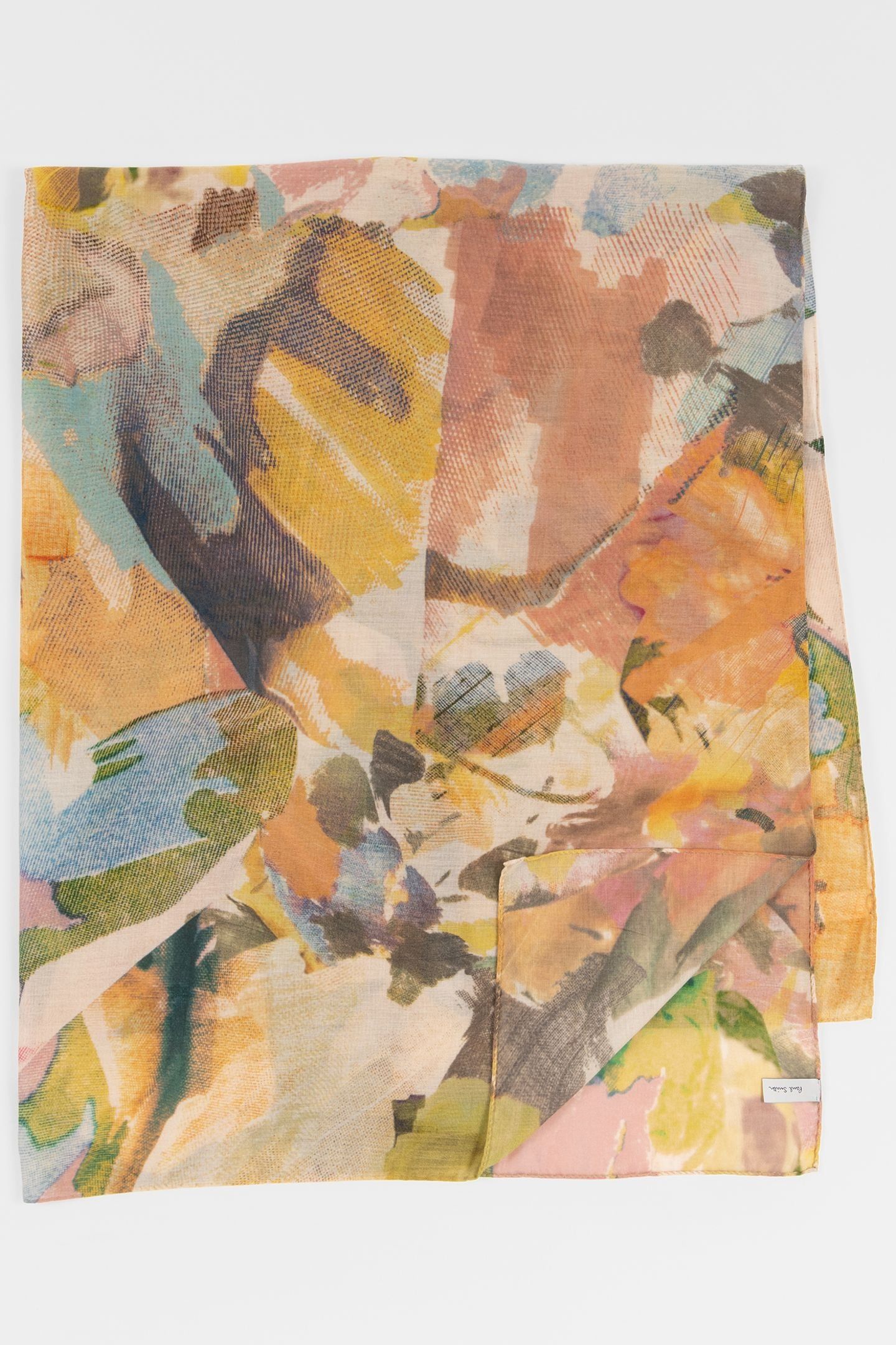 WOMEN SCARF FABRIC FLORAL PINK 1