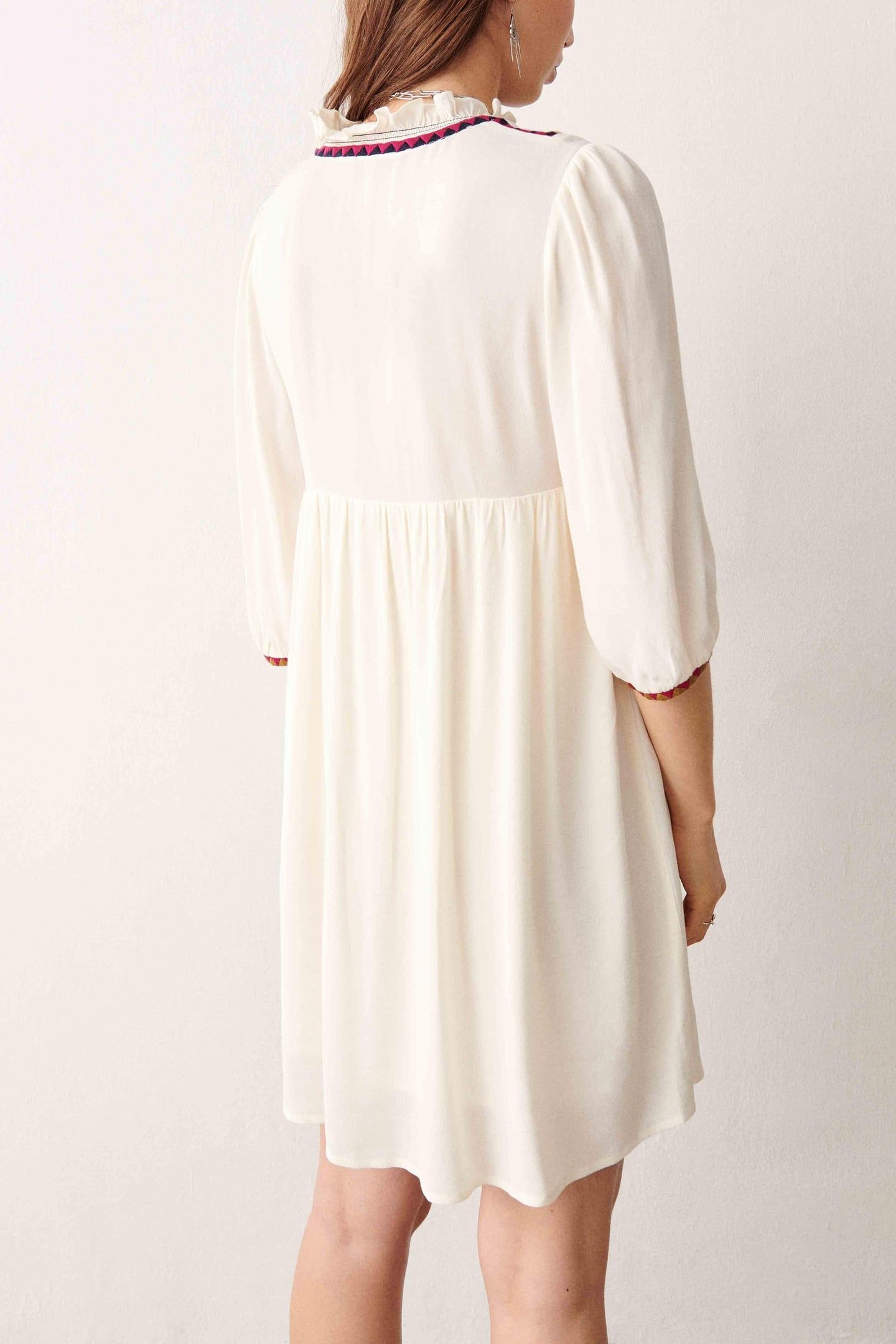 MINI DRESS ECRU 3