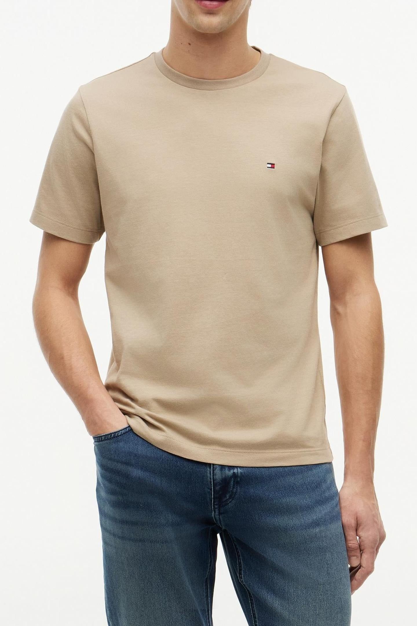 FLAG EMBROIDERY T-SHIRT BATIQUE KHAKI 2